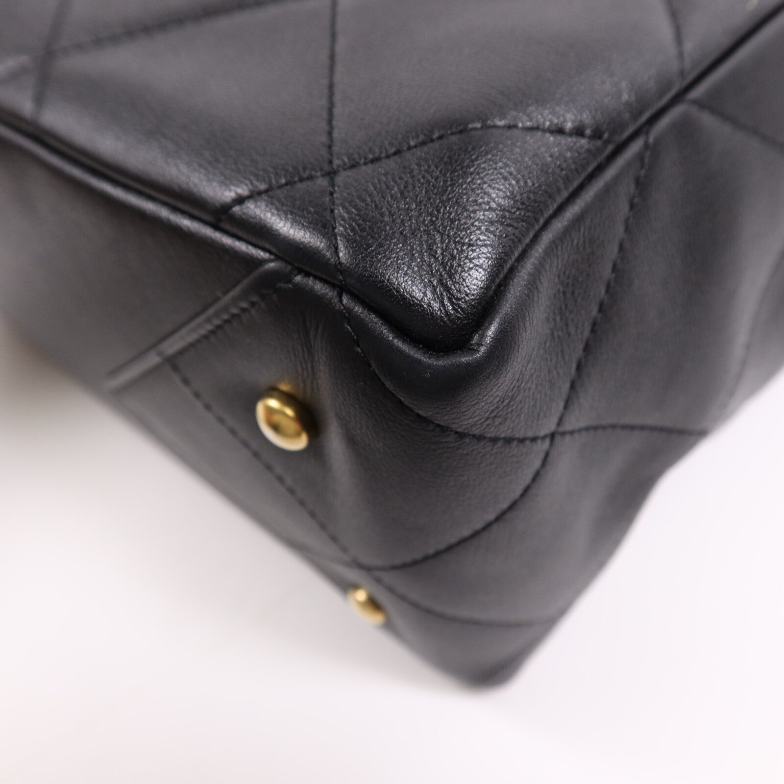 CHANEL 牛皮皮革Matelasse Tote金扣手挽袋