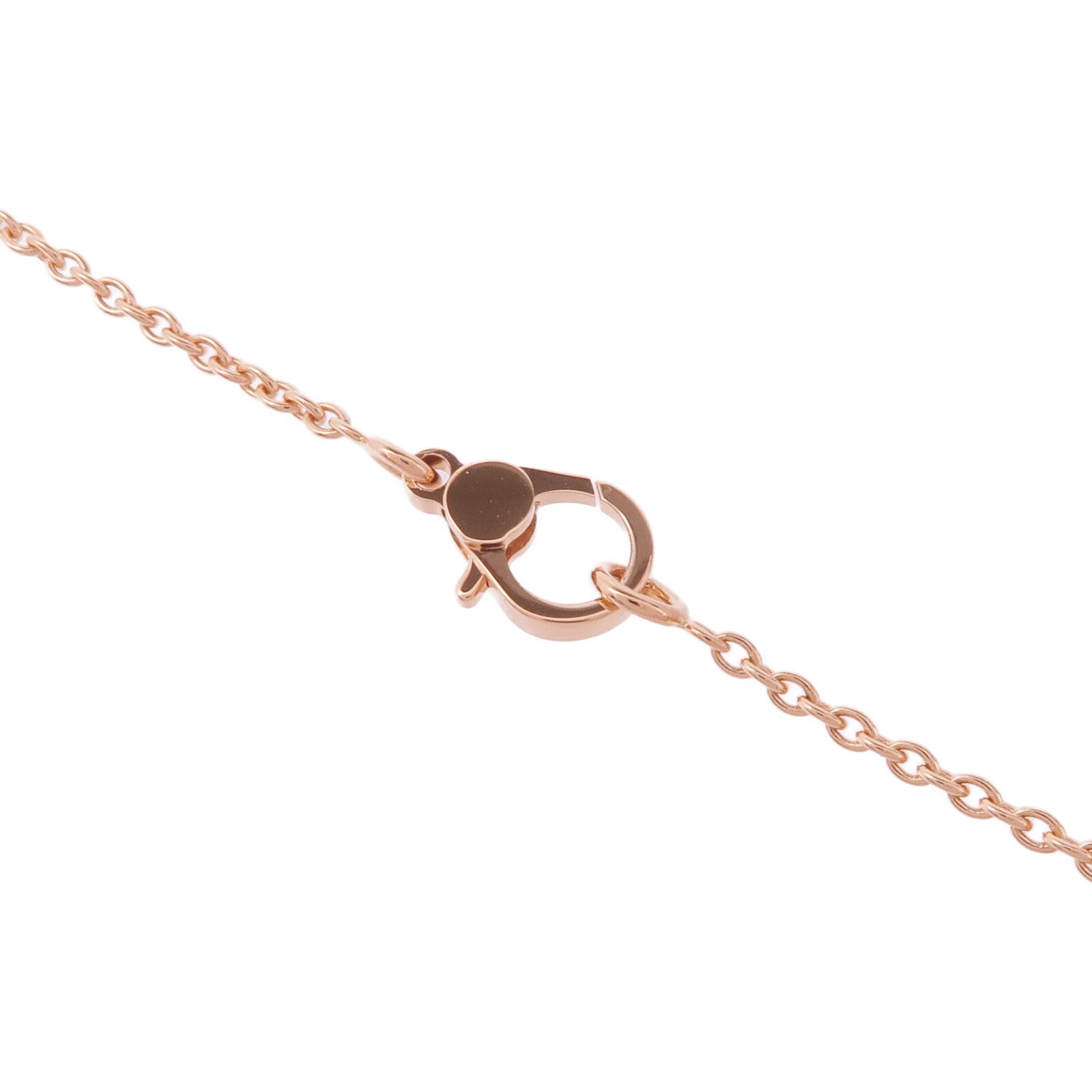 HERMES 18K玫瑰金Finesse Pendant鑽石項鍊