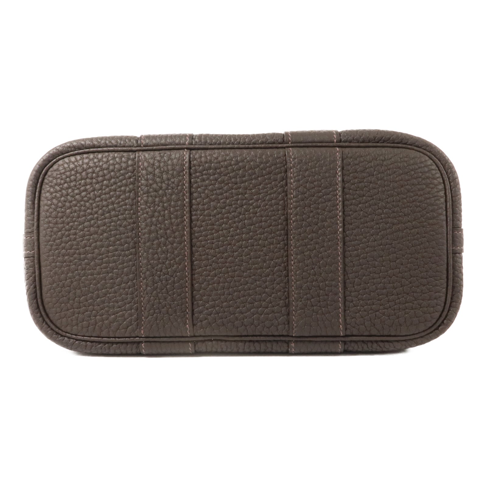 HERMES Negonda皮革Mini Garden Party手挽袋Bai-Brun