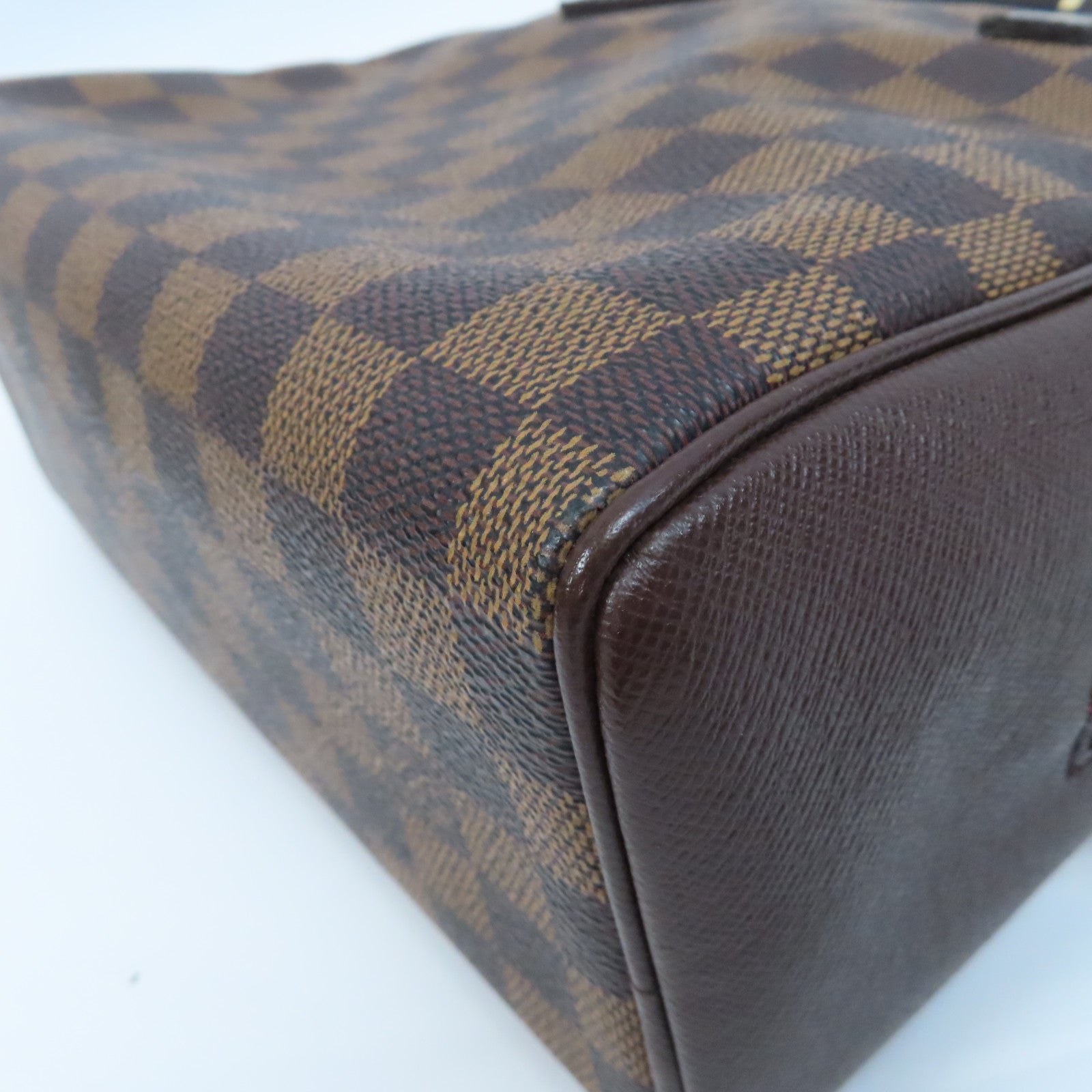 LOUIS VUITTON Damier Brera Handbag金扣手挽袋啡色