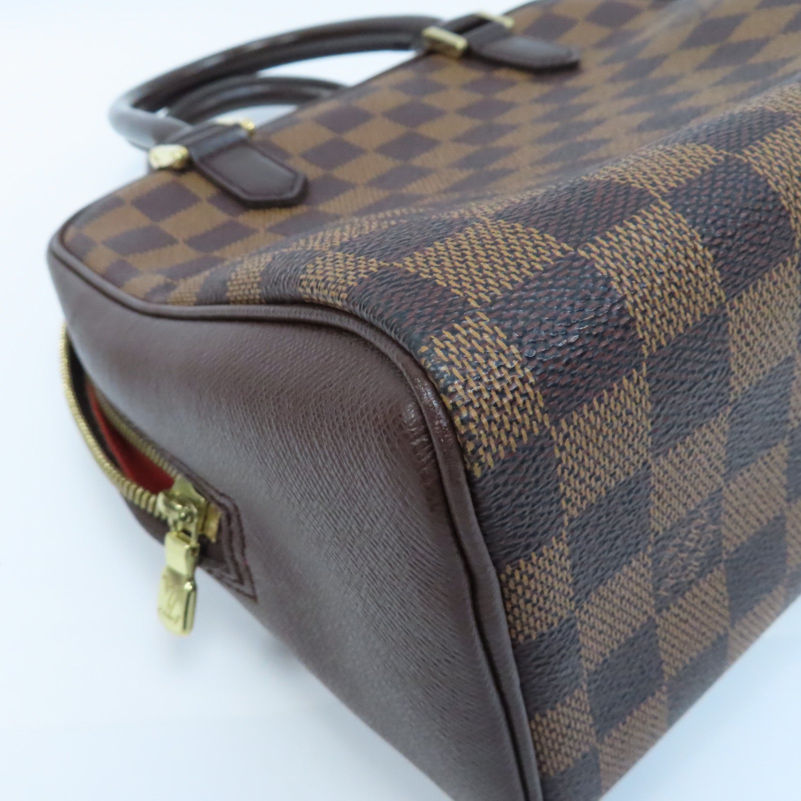 LOUIS VUITTON Damier Brera Handbag金扣手挽袋啡色