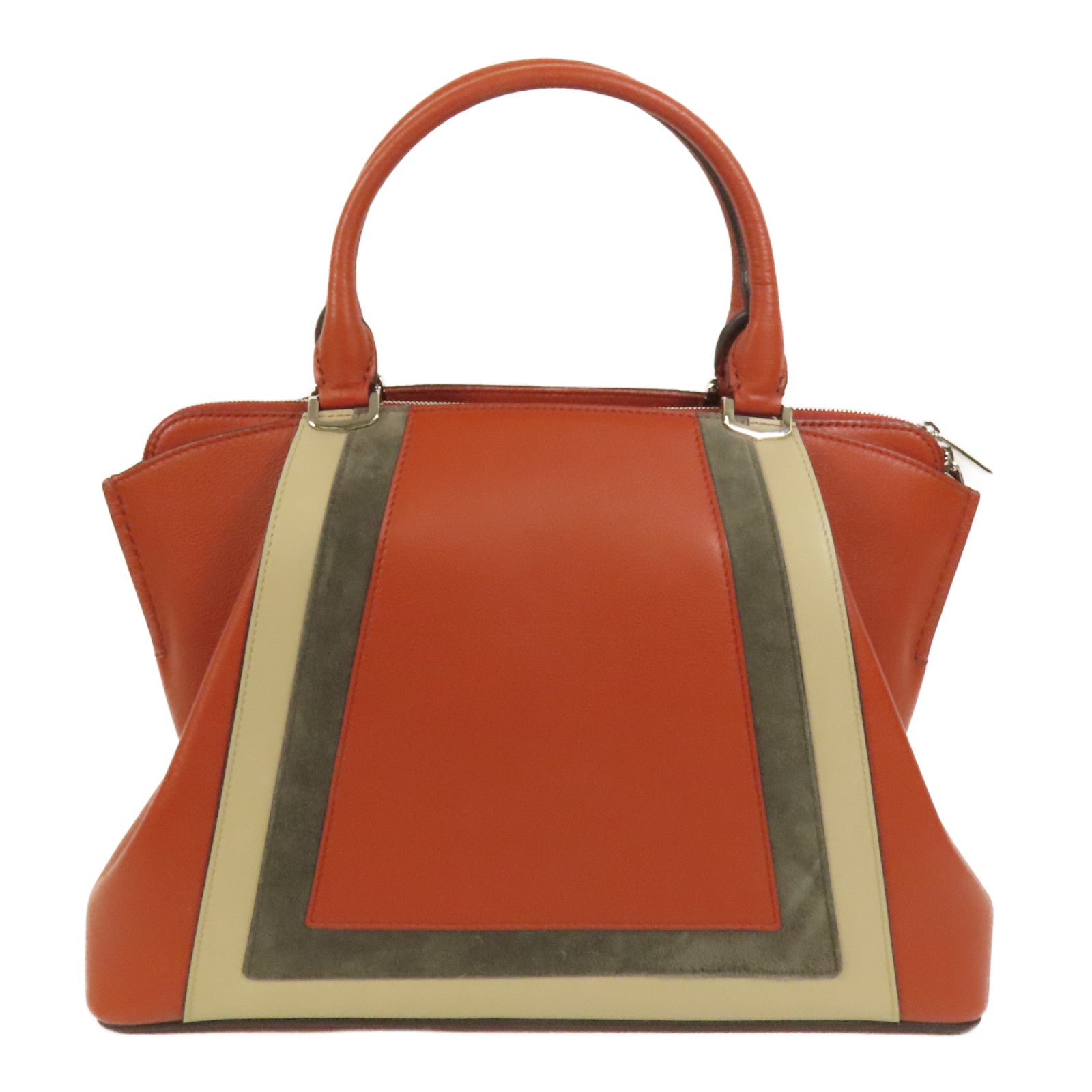 CARTIER 牛皮皮革2way Shoulder Bag銀扣手挽肩背兩用袋