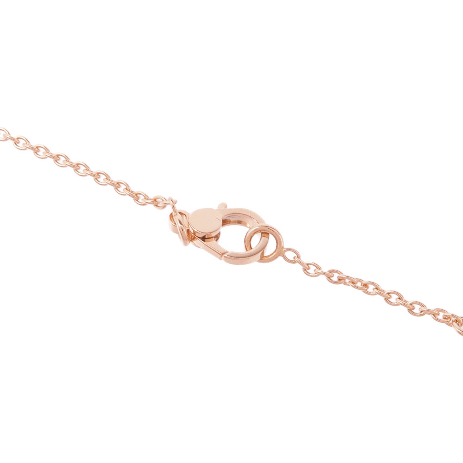 HERMES 18K玫瑰金Finesse Pendant鑽石項鍊