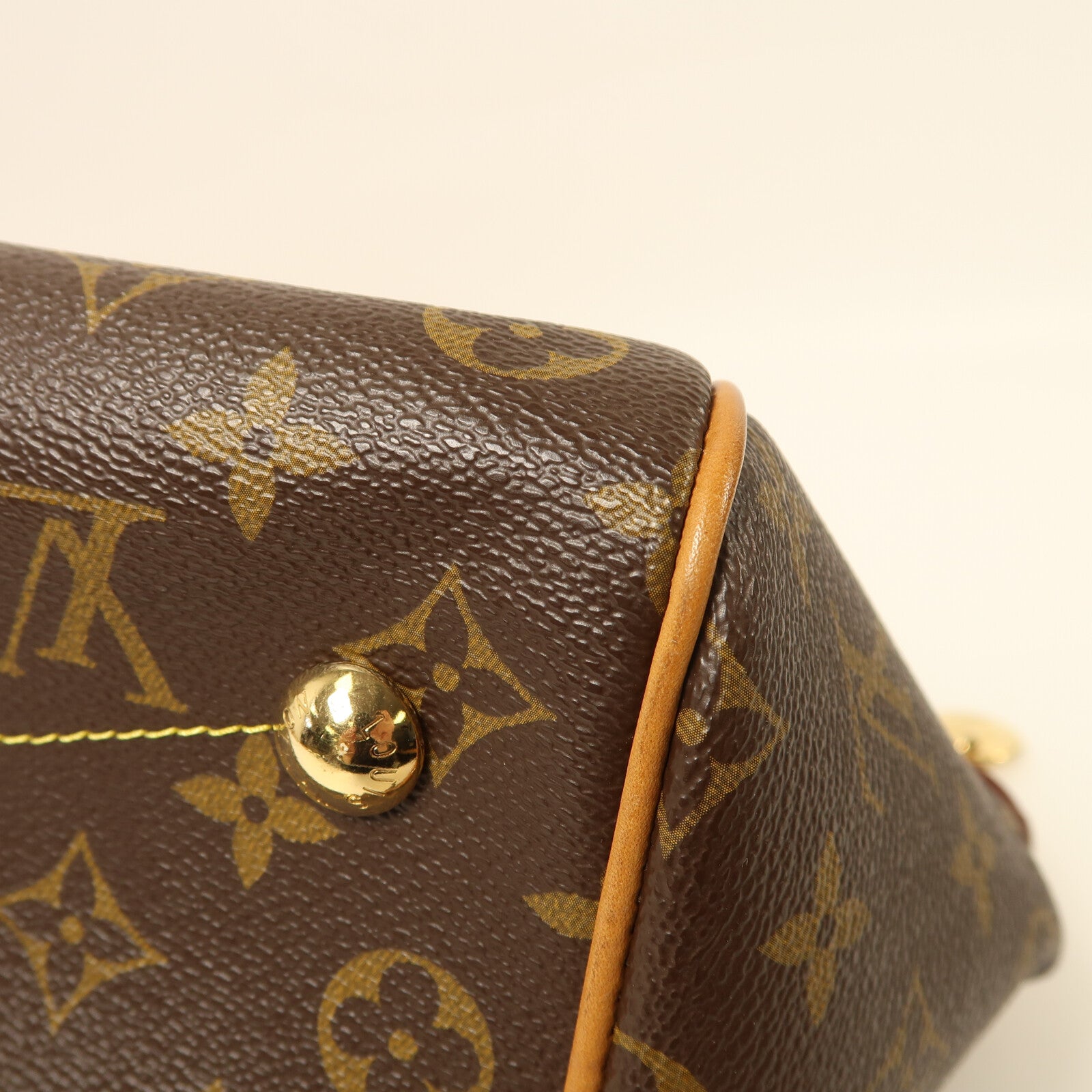 LOUIS VUITTON Monogram Tivoli PM金扣手挽袋
