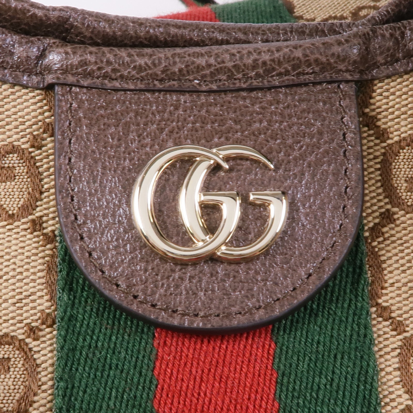 GUCCI 帆布Giglio Large Tote Bag銀扣肩背袋