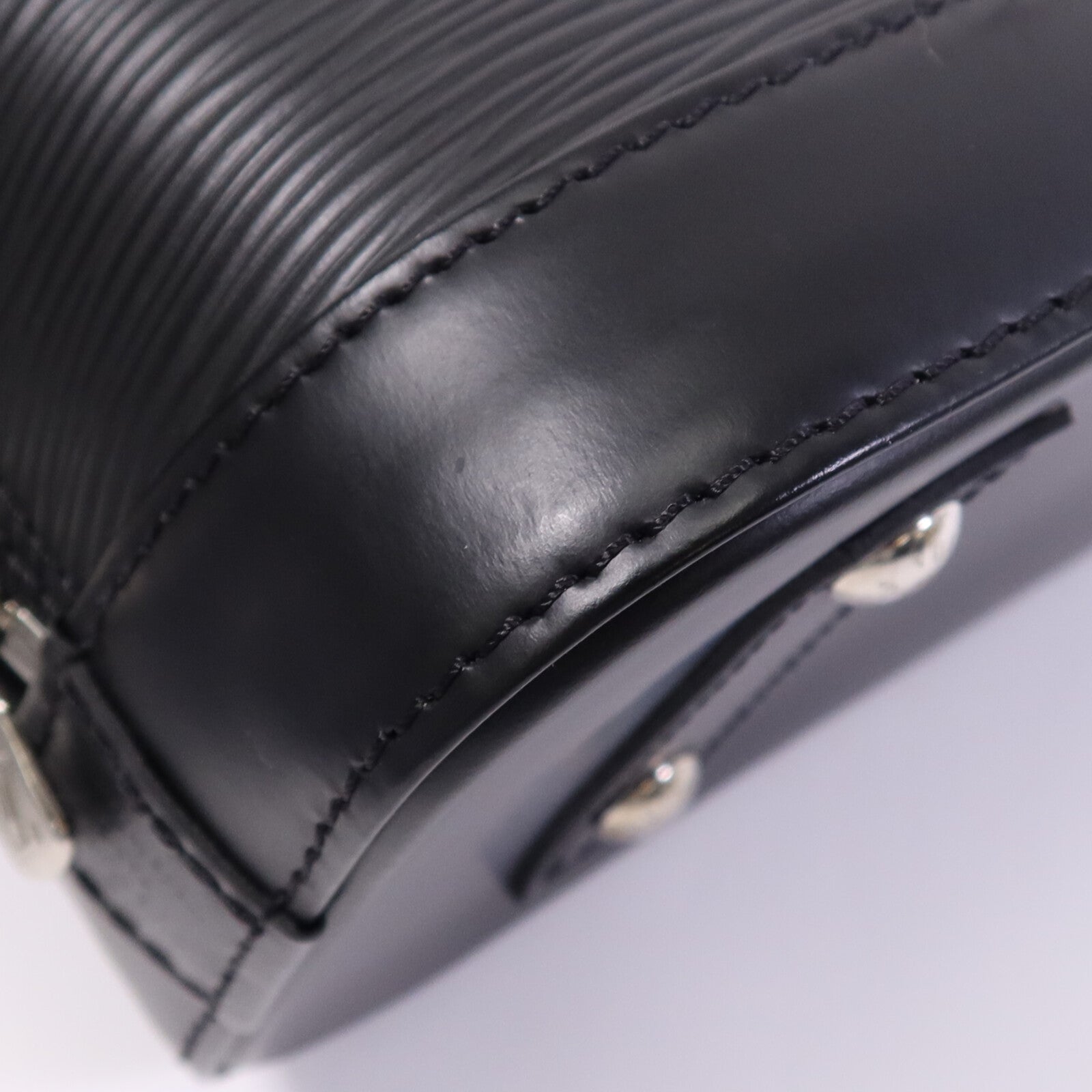 LOUIS VUITTON Epi Alma BB銀扣手挽肩背兩用袋