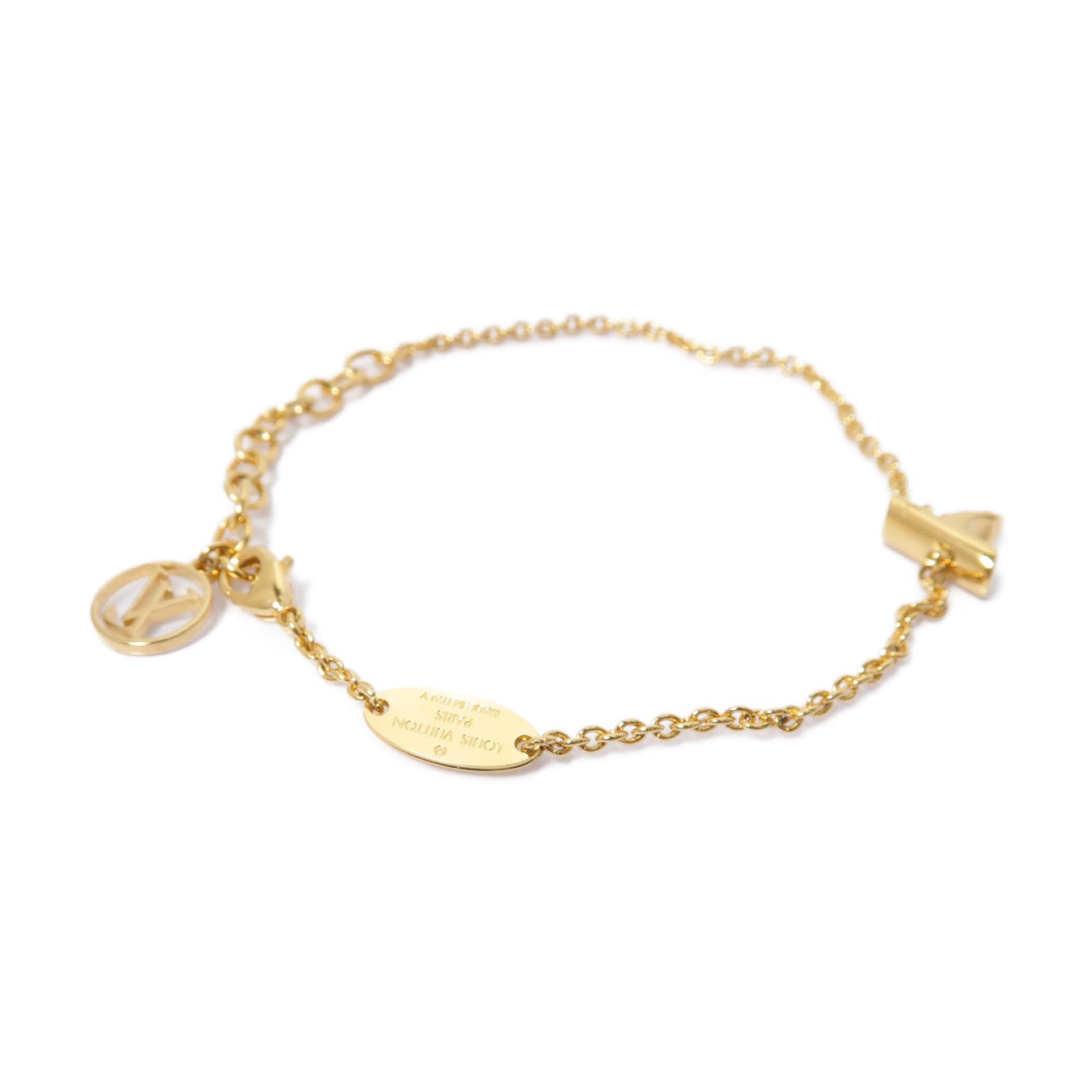 LOUIS VUITTON 金屬Bracelet手鏈金色