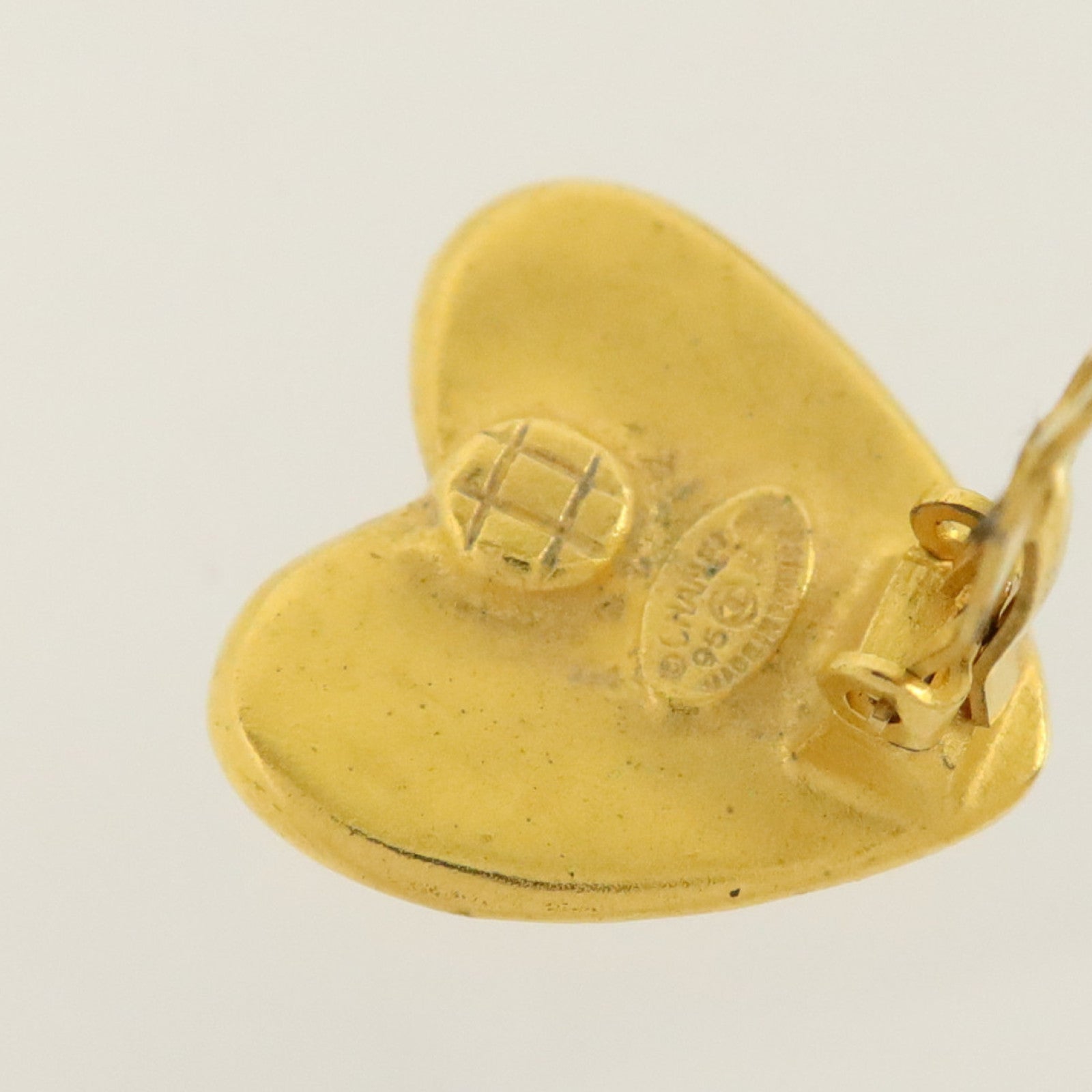 CHANEL 金屬Vintage Heart Clip-On Earrings耳環