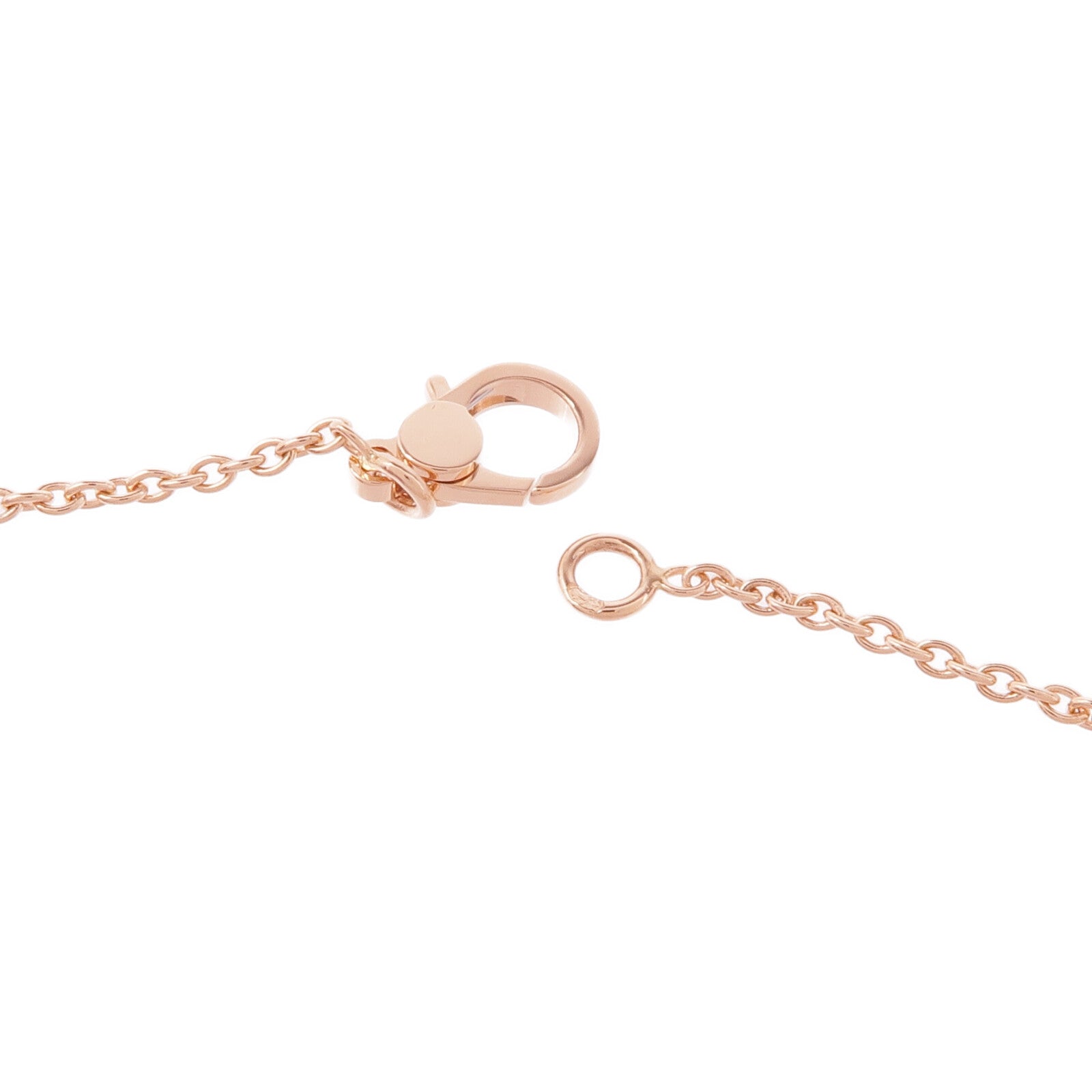 HERMES 18K玫瑰金Finesse Pendant鑽石項鍊