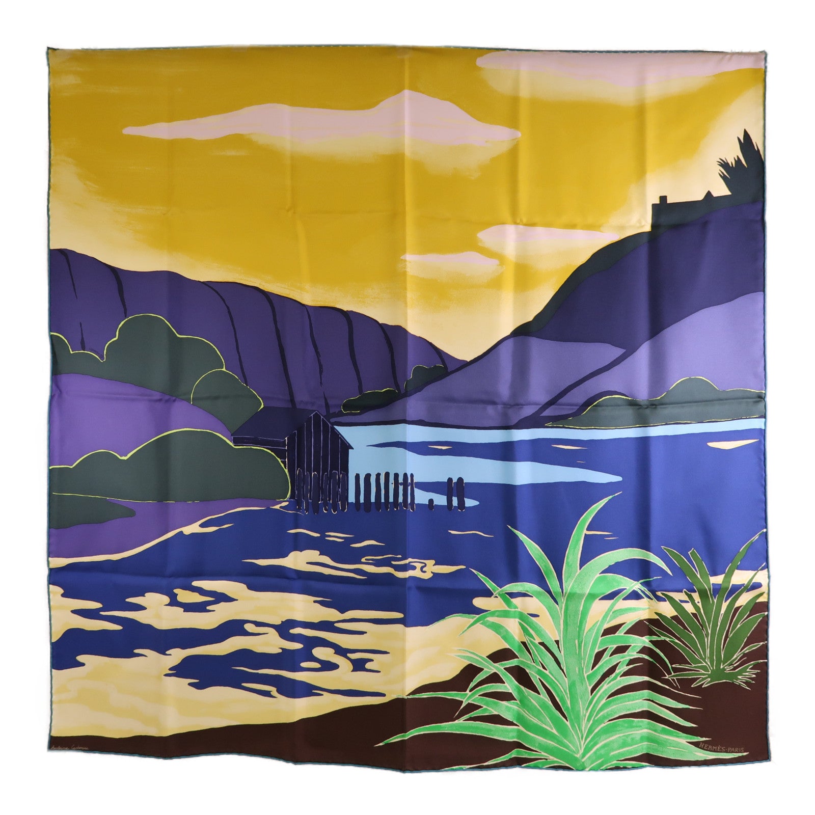 HERMES 絲質Scarf 90X90絲巾