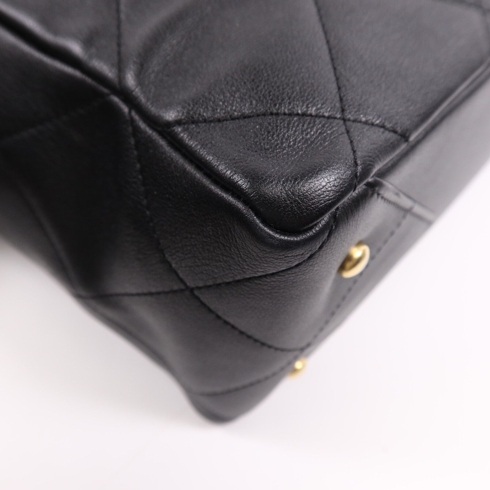 CHANEL 牛皮皮革Matelasse Tote金扣手挽袋