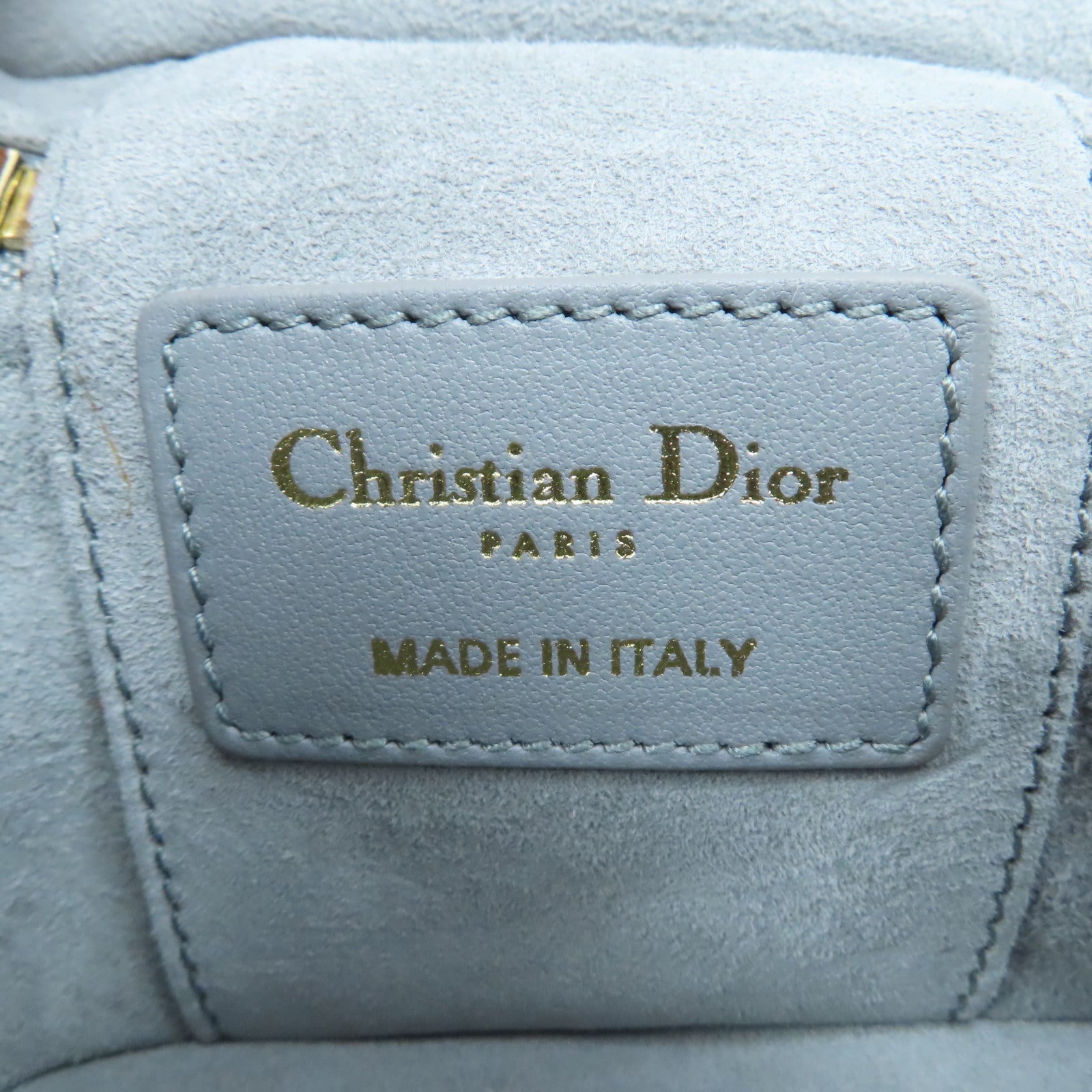 Dior 【激減優惠】羊皮皮革Shoulder Bag金扣鏈帶手挽肩背兩用袋藍色