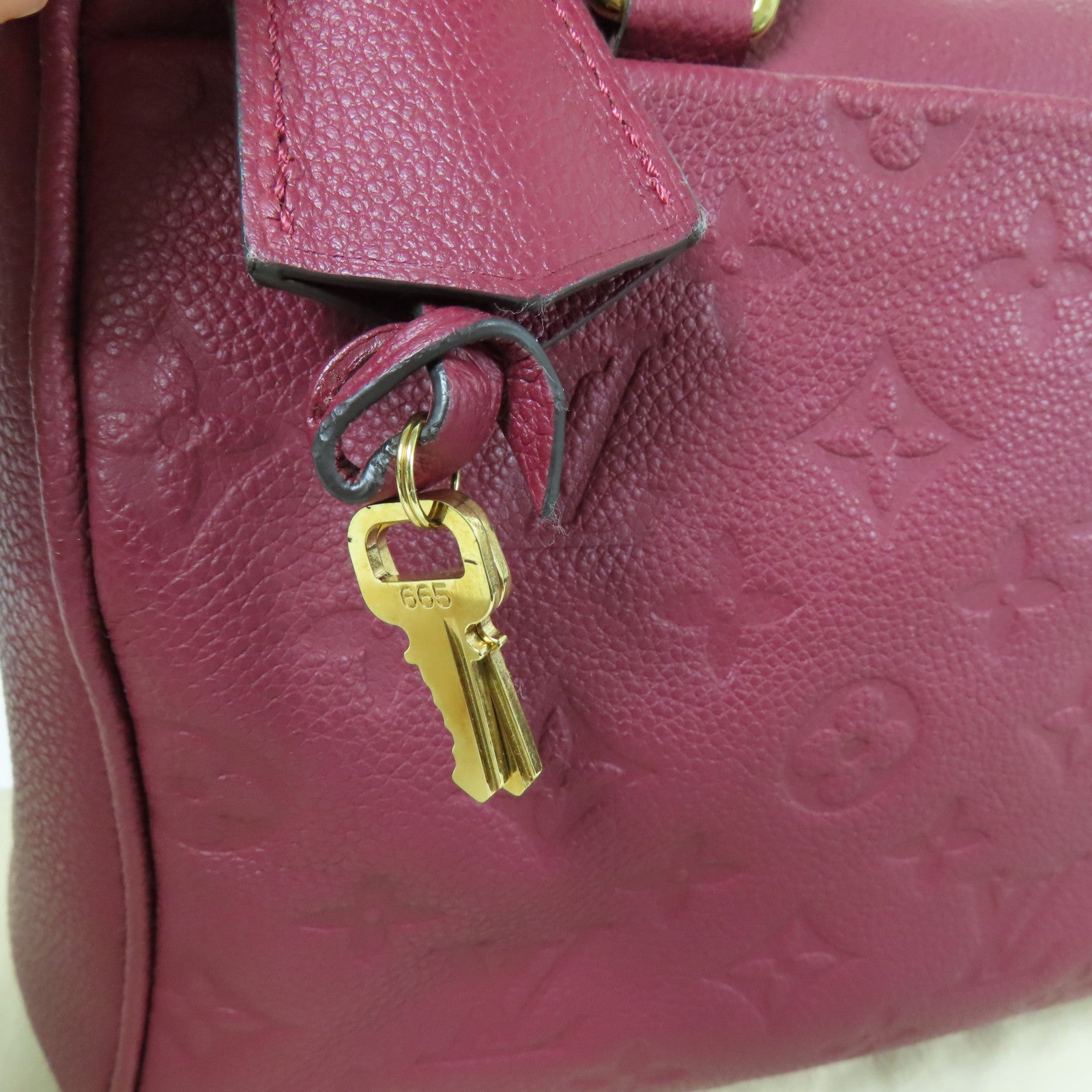 LOUIS VUITTON Speedy Bandouliere 25 2way Shoulder Bag M40762 Monogram Empreinte