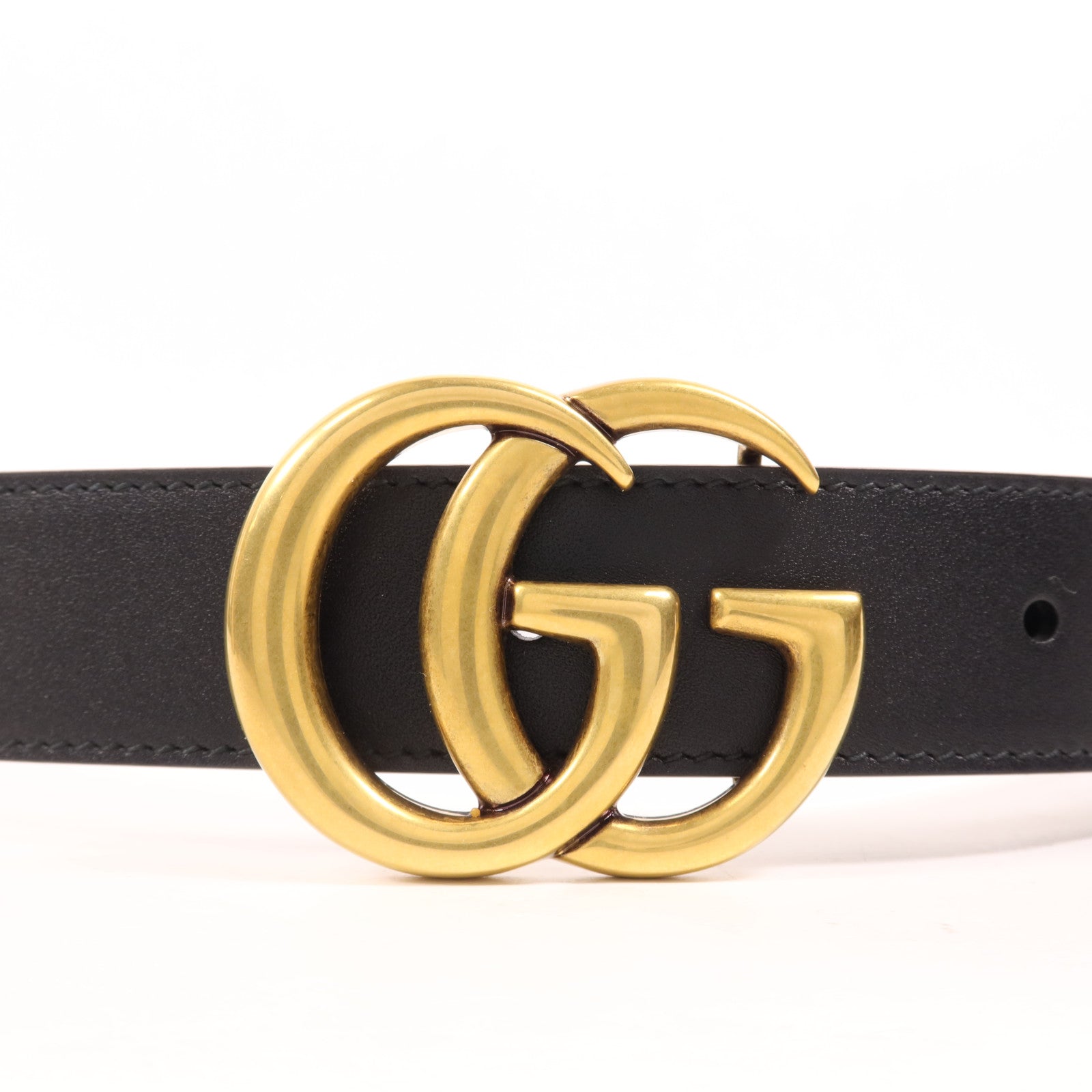 GUCCI 牛皮皮革Belt金扣皮帶