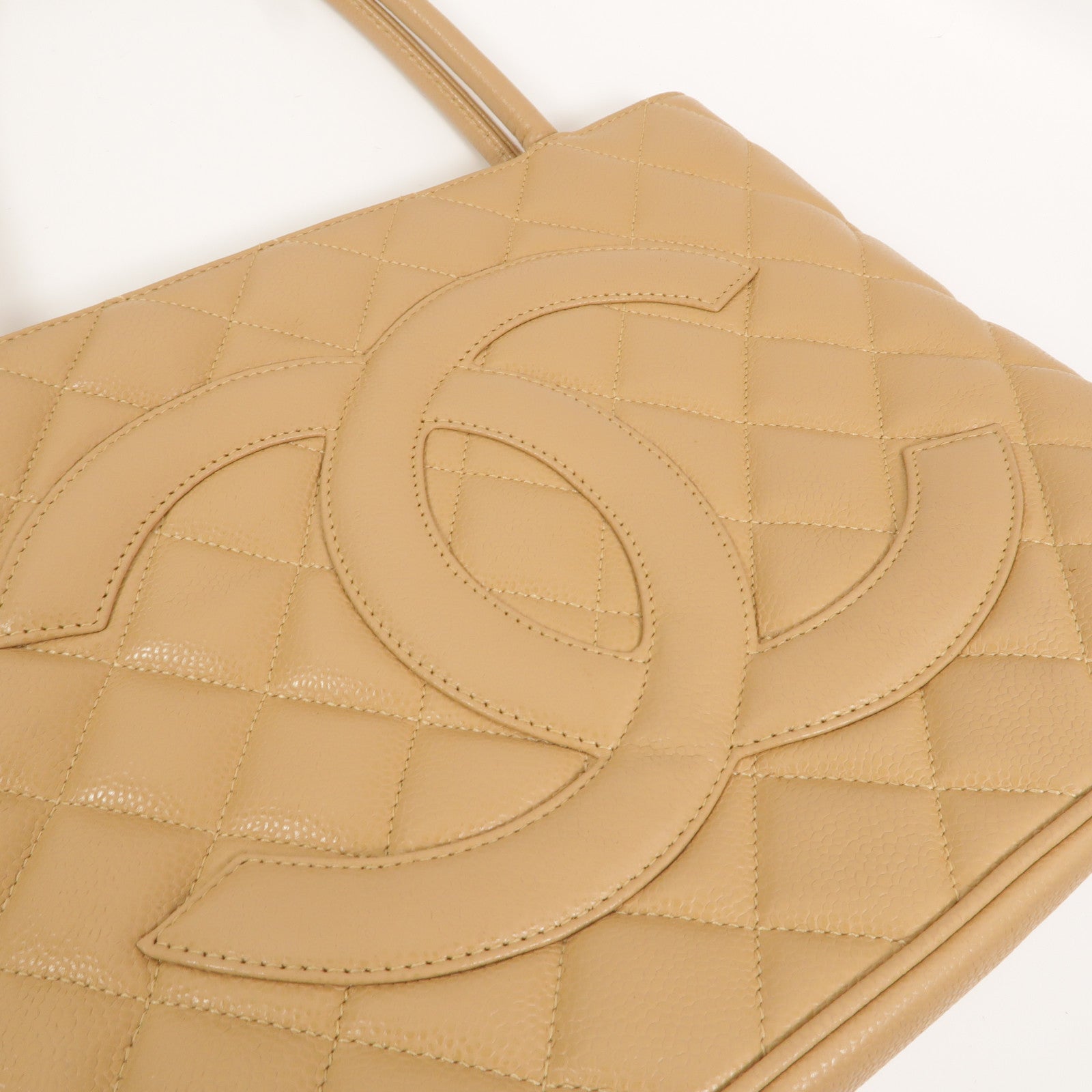 CHANEL 牛皮皮革Medallion Vintage Tote Bag手挽袋