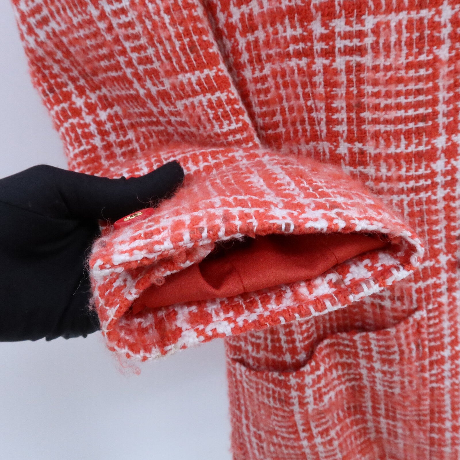 CHANEL Wool/Acrvlic/MohairTweed Long Coat大衣