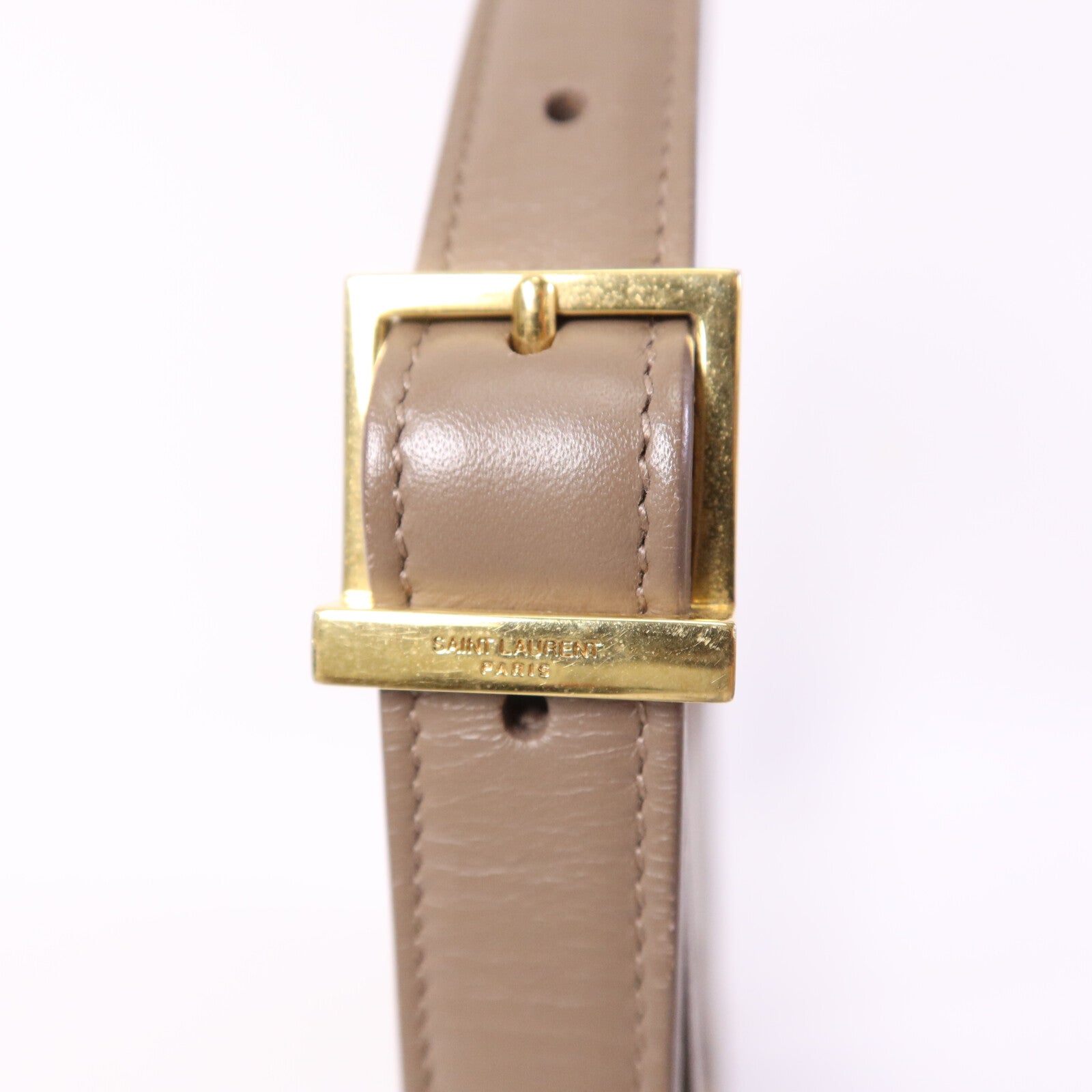 SAINT LAURENT 牛皮皮革Le 5 A7 Hobo金扣肩背袋