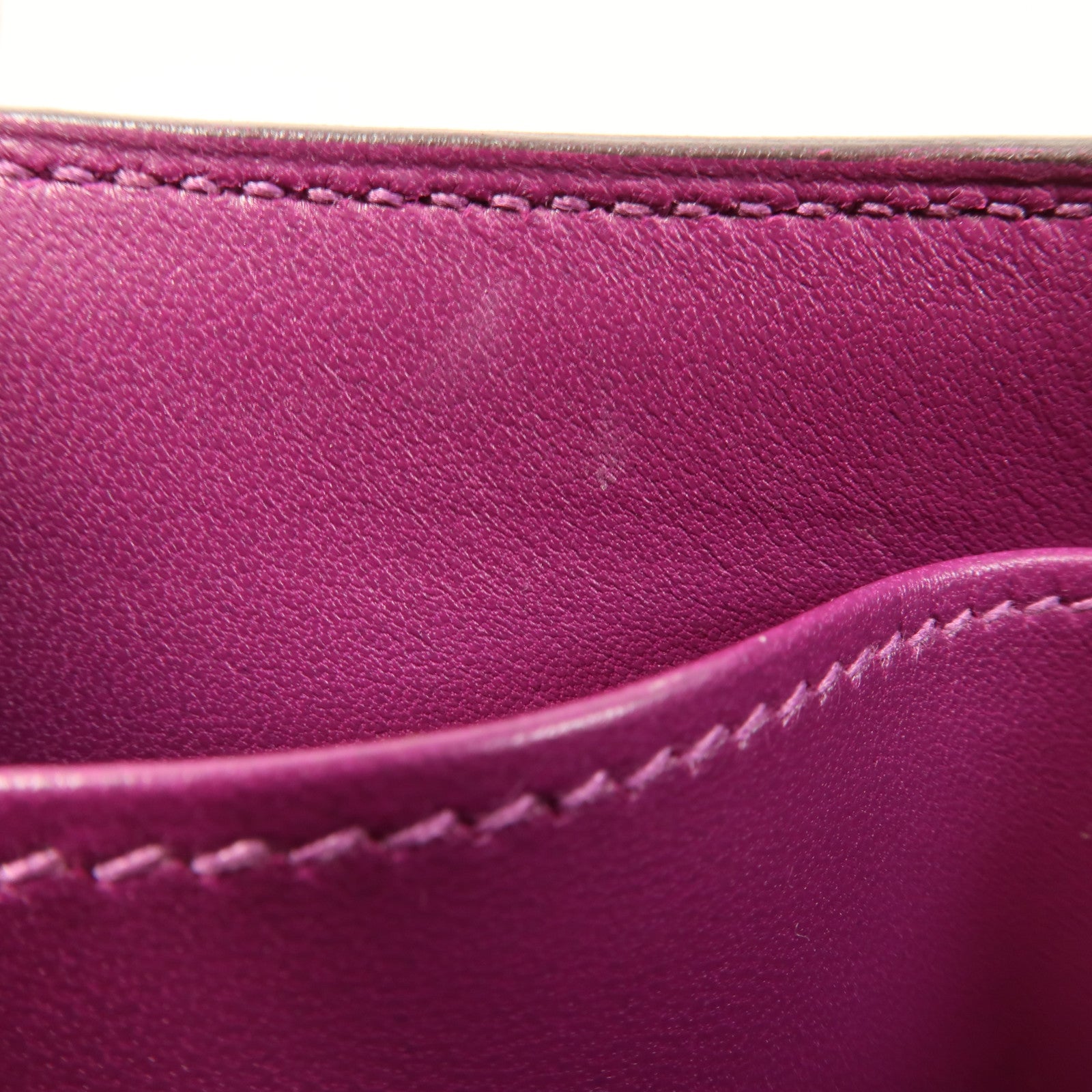 HERMES Evercolor皮革Constance Mini肩背袋Anemone