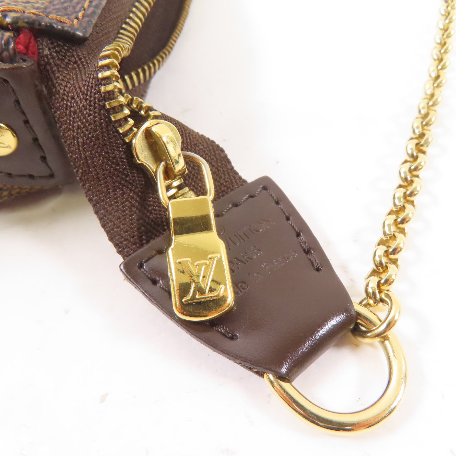 LOUIS VUITTON Damier Eva金扣手挽肩背兩用袋棕色