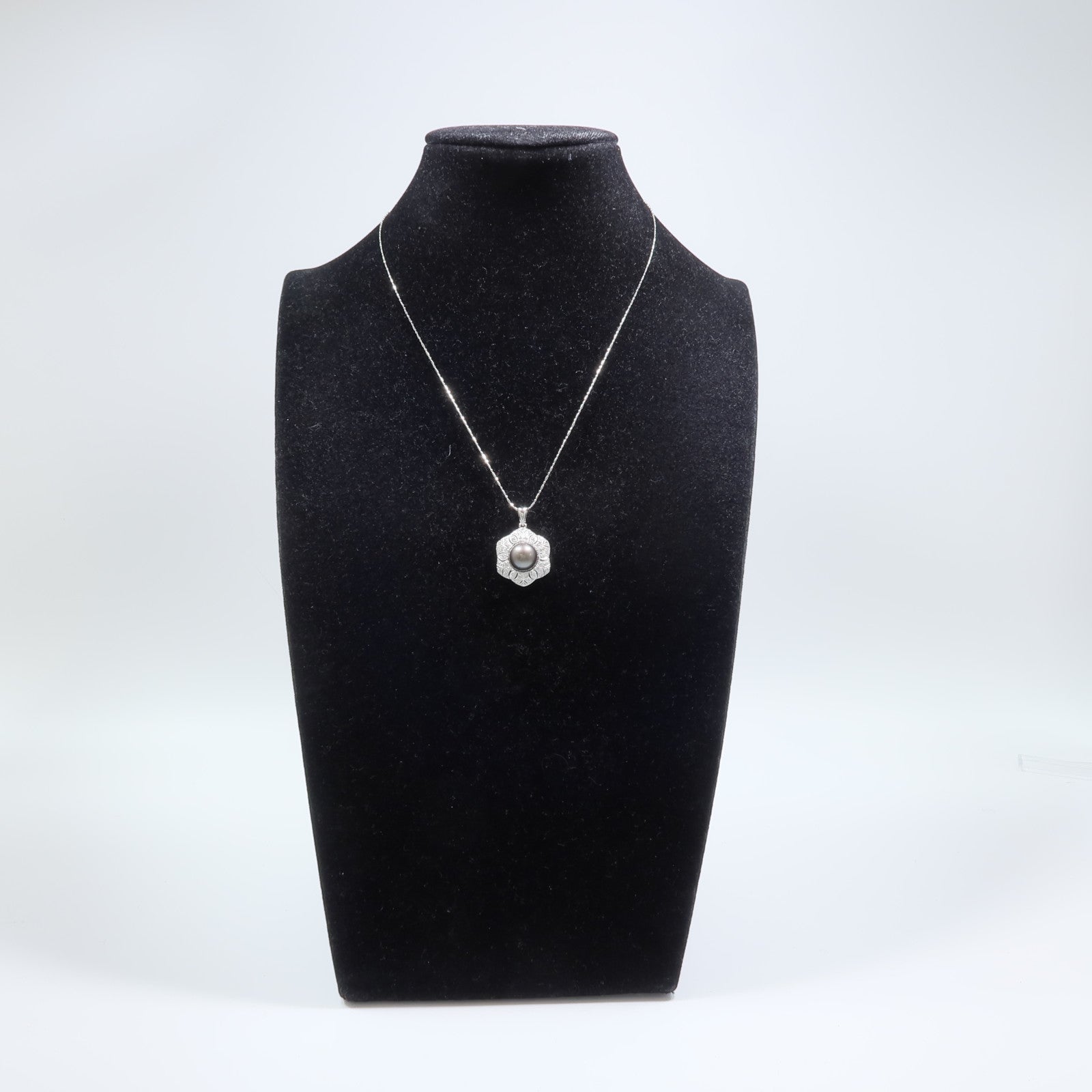 JEWELRY 18K白金Pearl Diamond Necklace珍珠項鍊