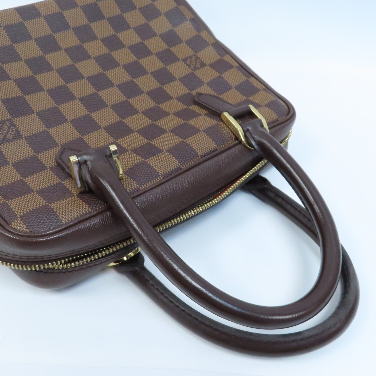 LOUIS VUITTON Damier Brera Handbag金扣手挽袋啡色