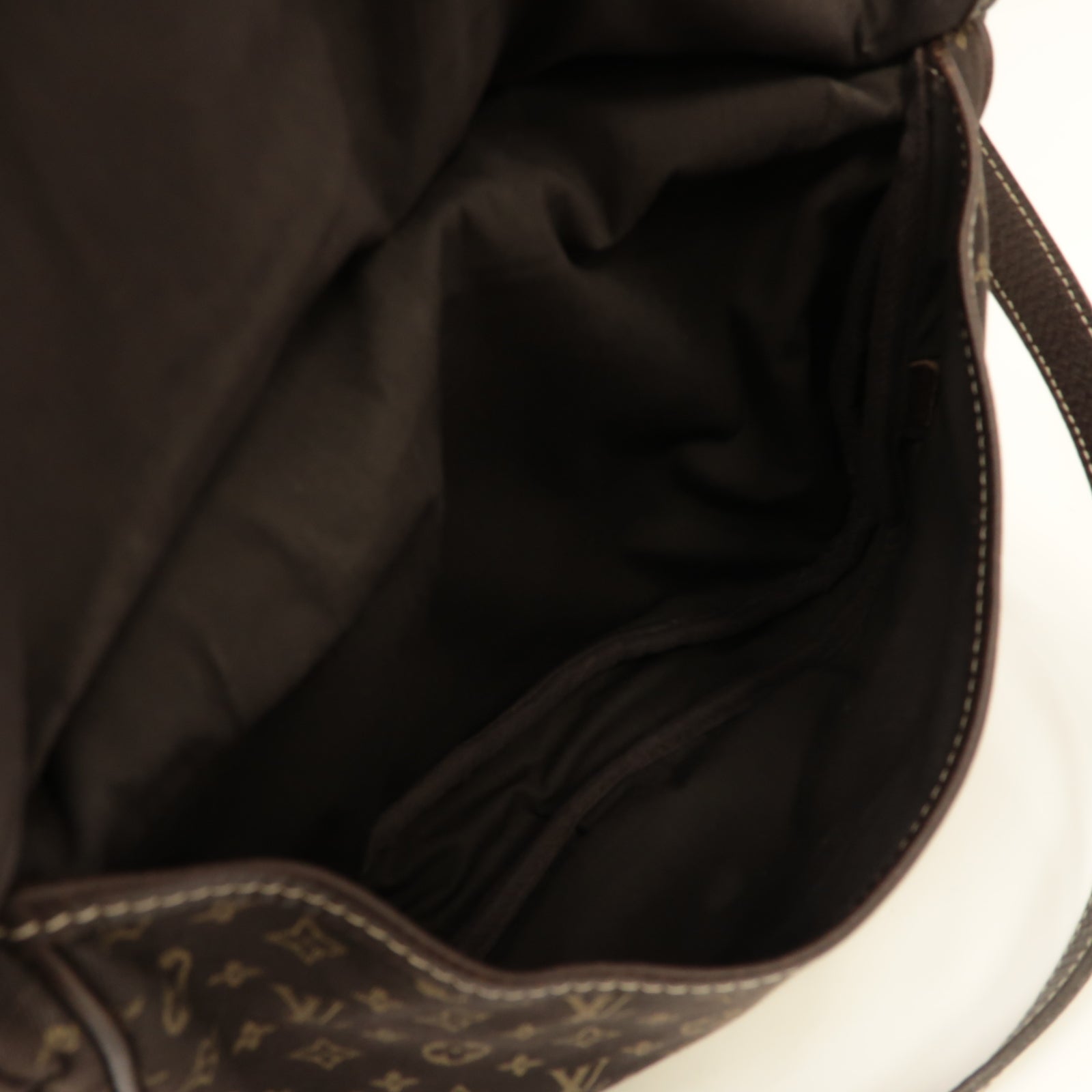 LOUIS VUITTON Monogram Mini Lin Saumur 30金扣肩背袋啡色