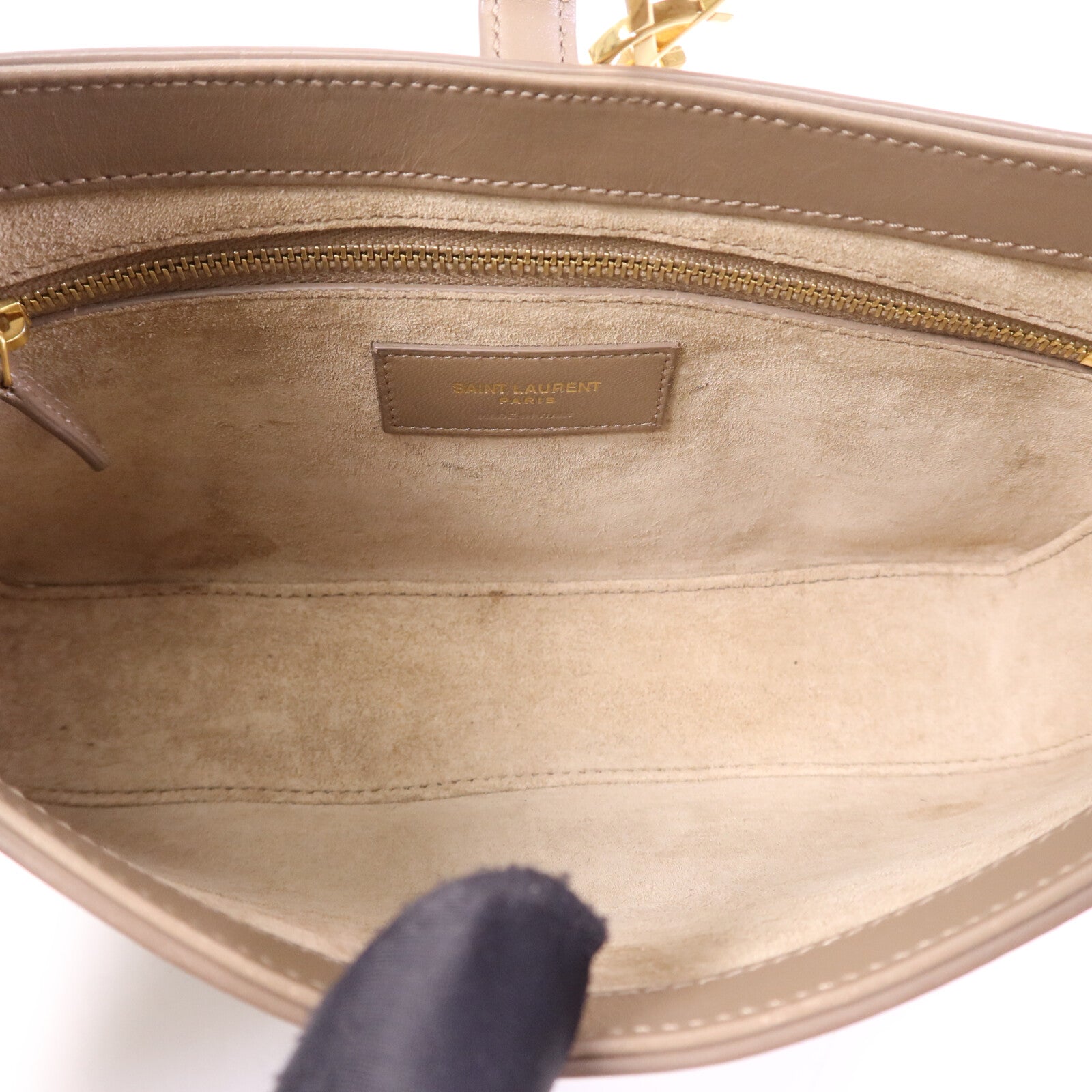 SAINT LAURENT 牛皮皮革Le 5 A7 Hobo金扣肩背袋