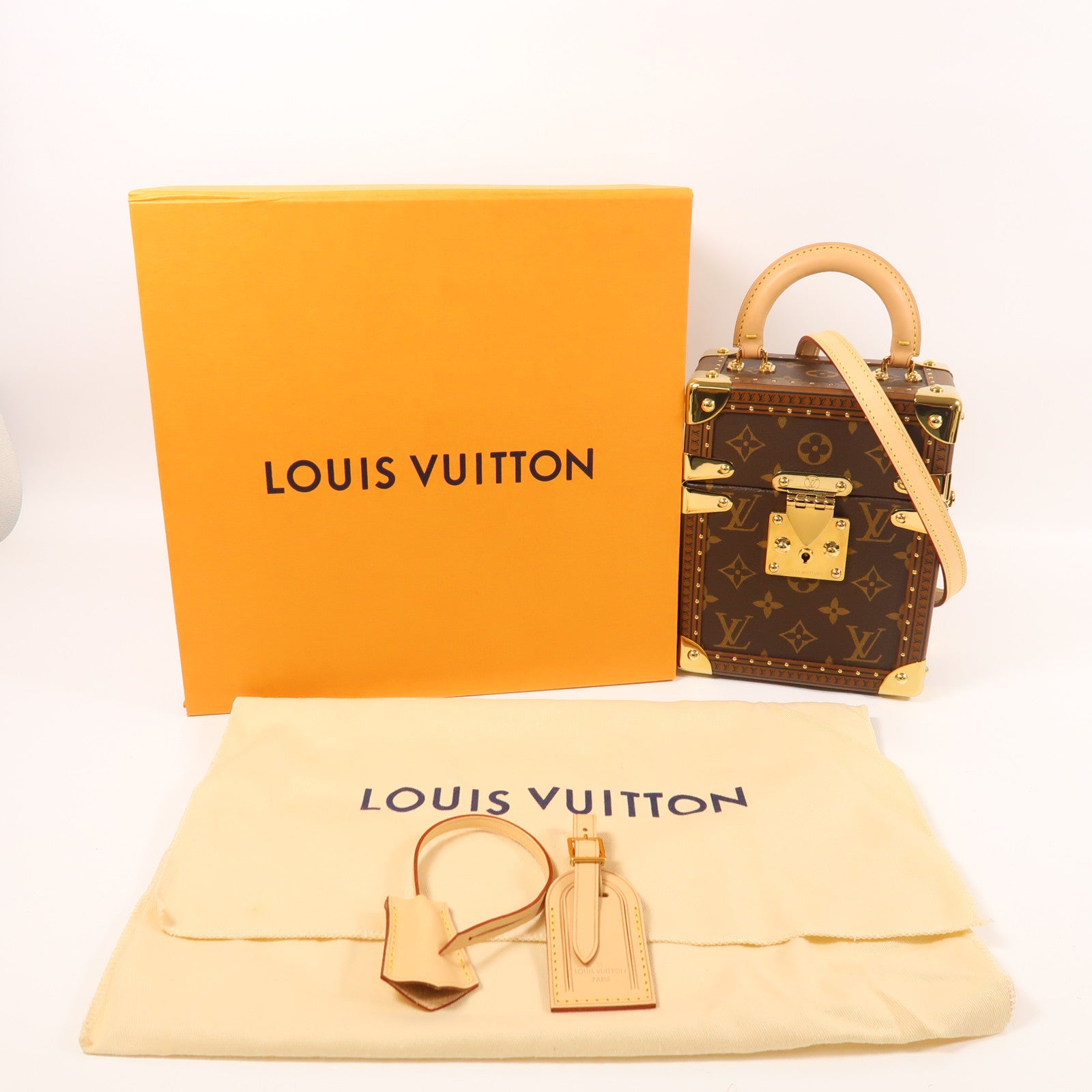 LOUIS VUITTON Monogram Camera Box金扣手挽肩背兩用袋