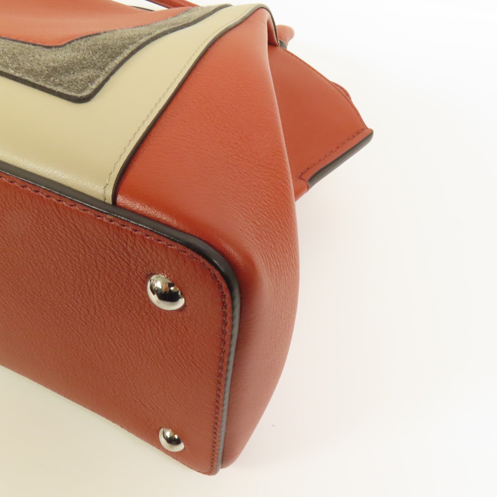 CARTIER 牛皮皮革2way Shoulder Bag銀扣手挽肩背兩用袋