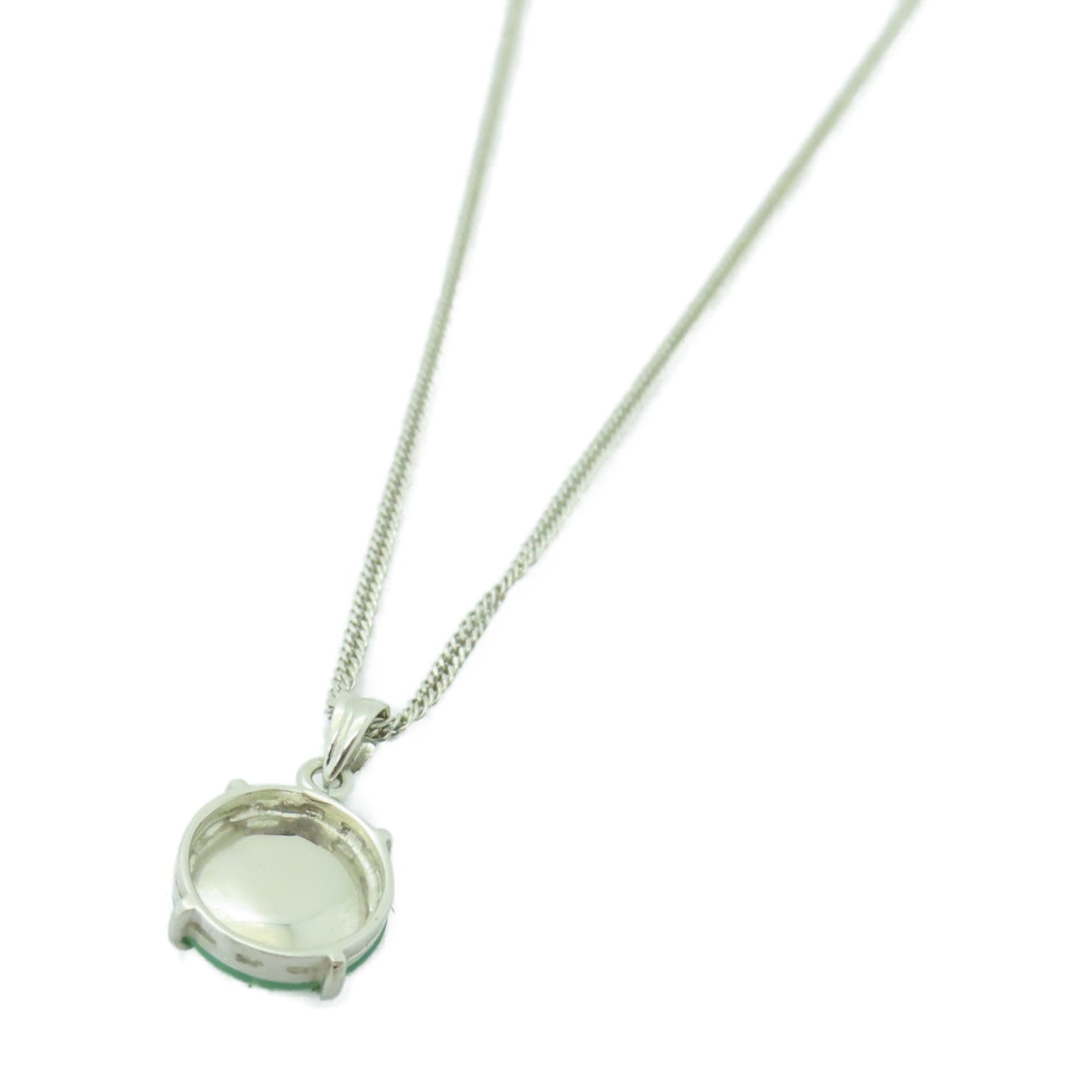 JEWELRY 【激減優惠】18K白金Jade Necklace翡翠項鍊