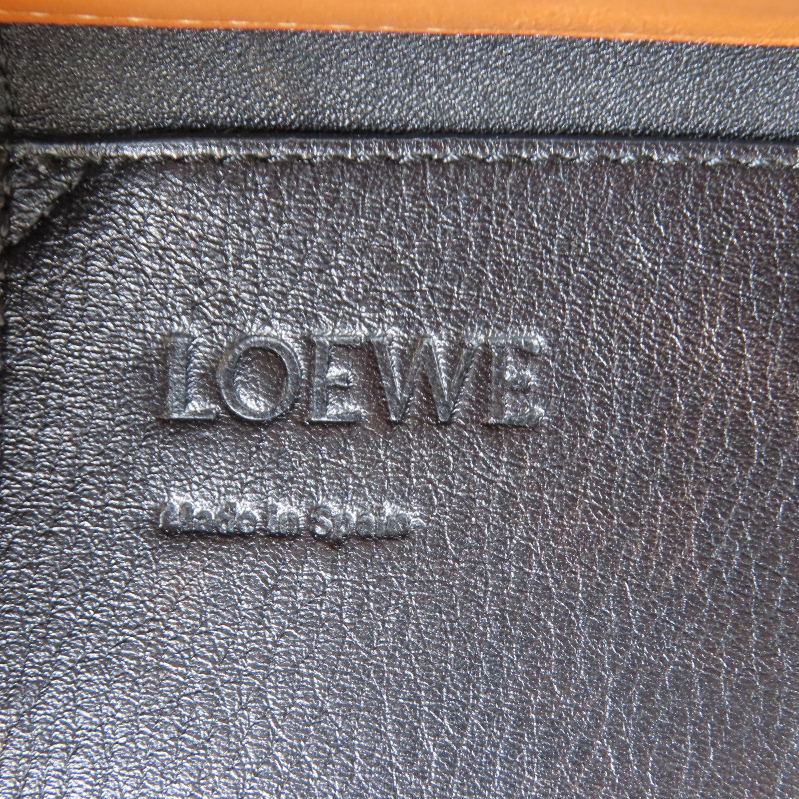 LOEWE 【激減優惠】牛皮皮革Lazo Bucket金扣手挽肩背兩用袋啡色