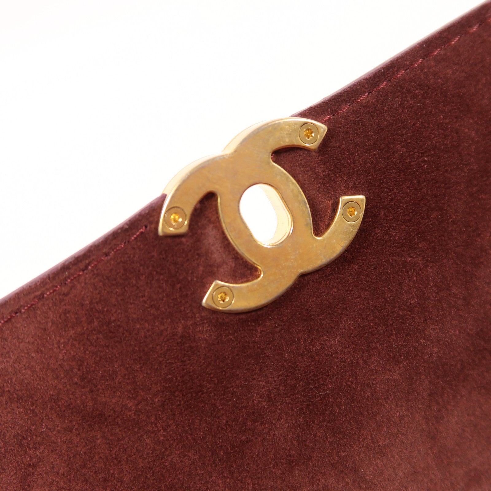 CHANEL 牛皮皮革Shoulder Bag金扣鏈帶肩背袋