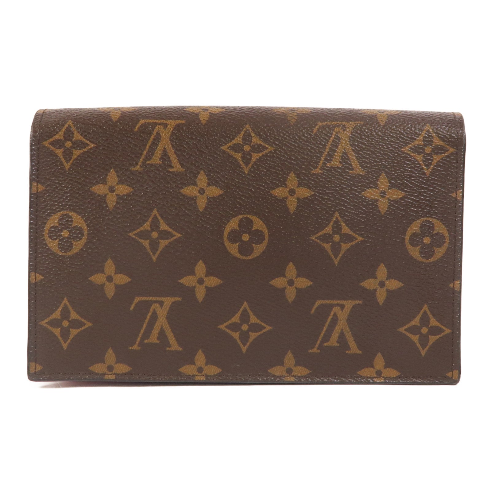 LOUIS VUITTON Monogram Portefeuille Flore鏈帶肩背袋