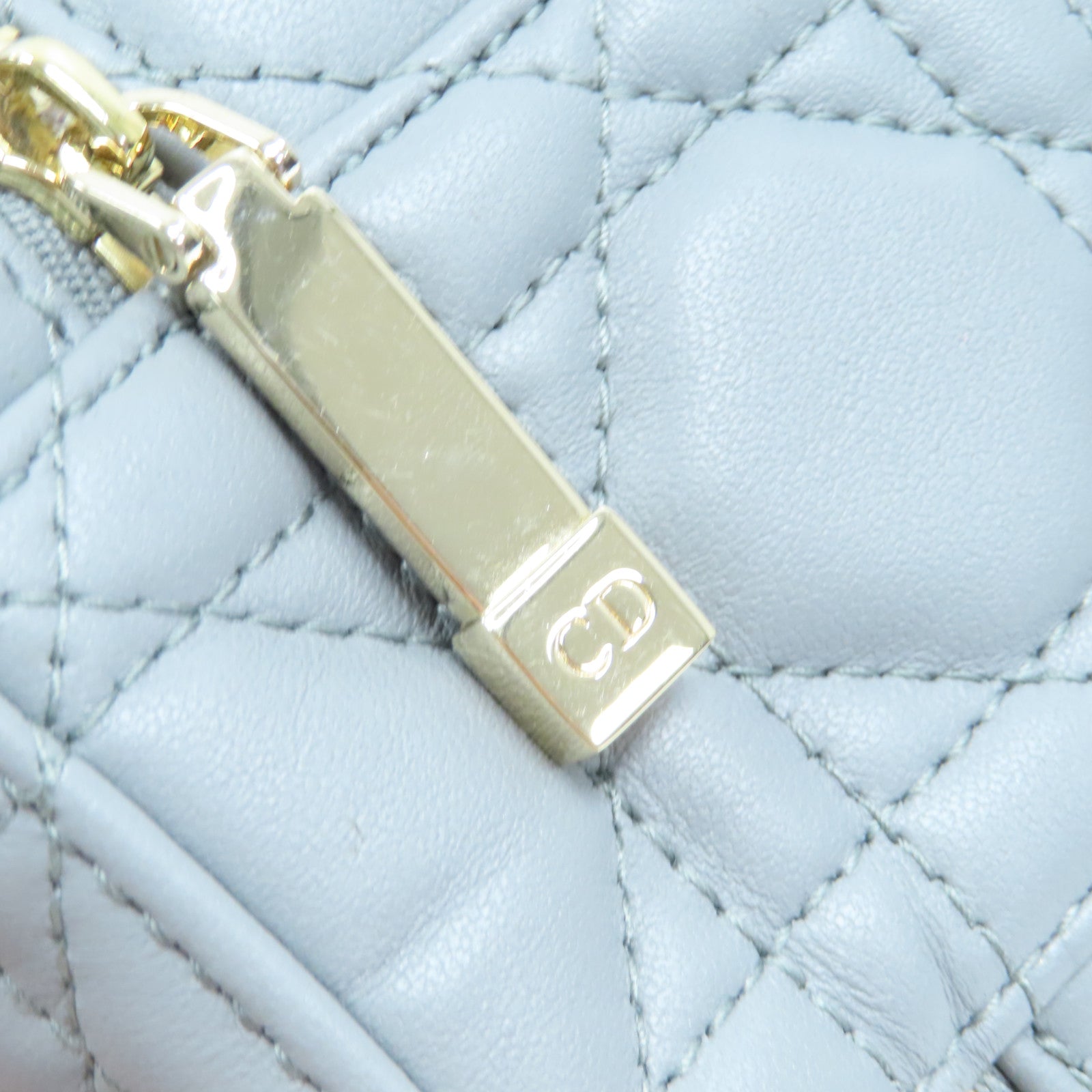 Dior 【激減優惠】羊皮皮革Shoulder Bag金扣鏈帶手挽肩背兩用袋藍色