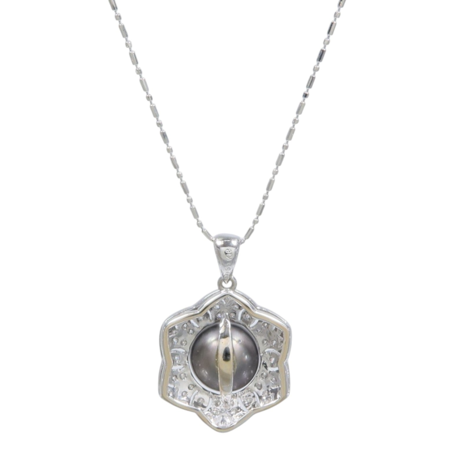 JEWELRY 18K白金Pearl Diamond Necklace珍珠項鍊