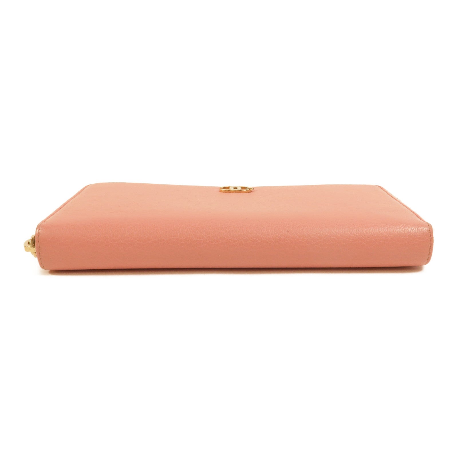 CHANEL 牛皮皮革Lucky Flower Zip Wallet長錢包