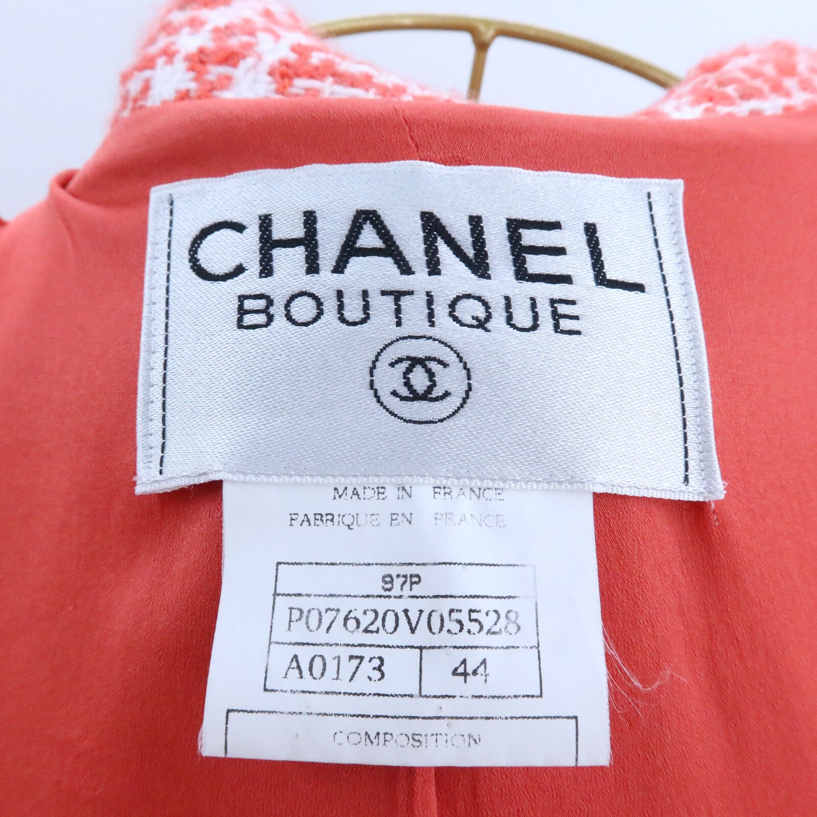 CHANEL Wool/Acrvlic/MohairTweed Long Coat大衣