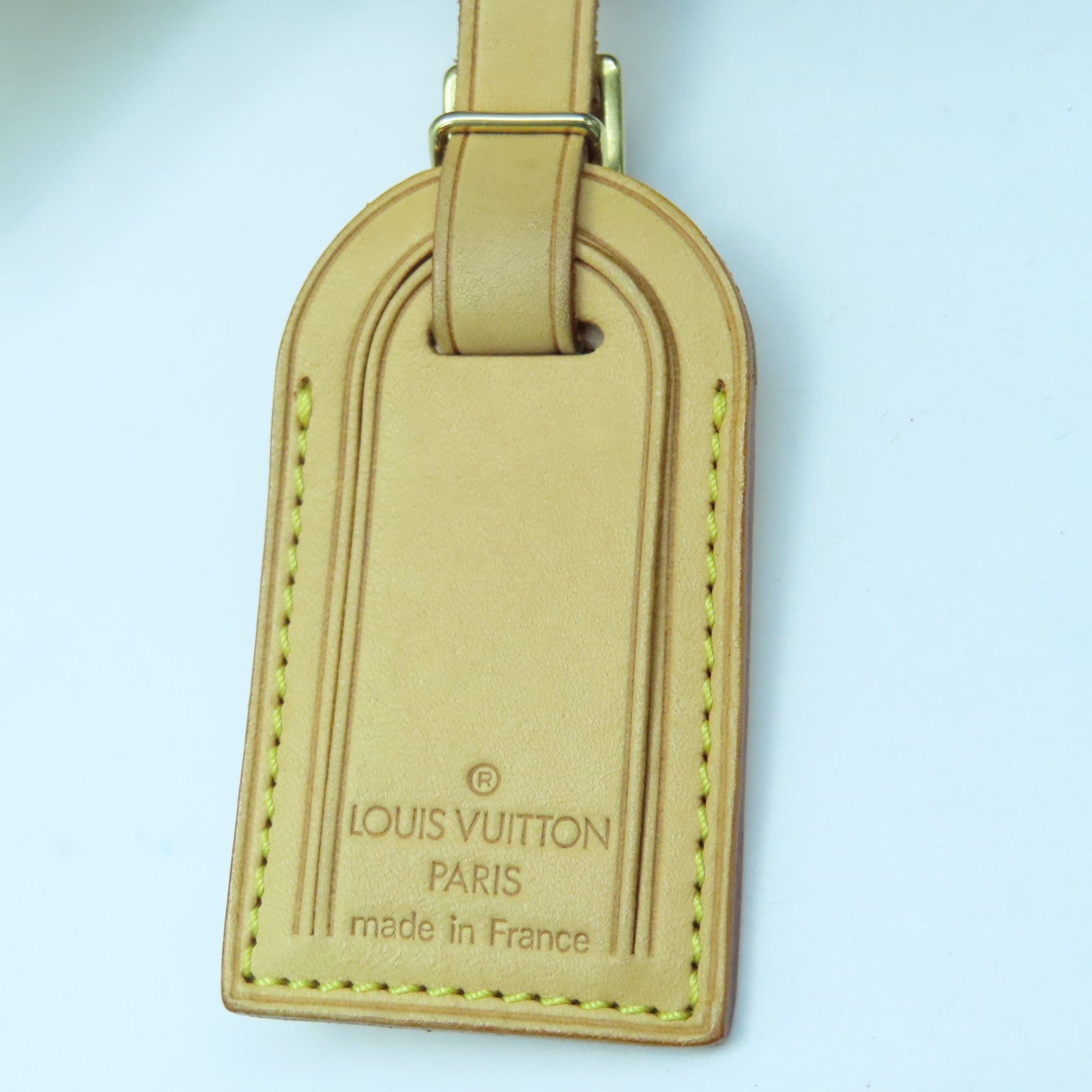 LOUIS VUITTON Antigua Cabas MM金扣手挽袋白色啡色