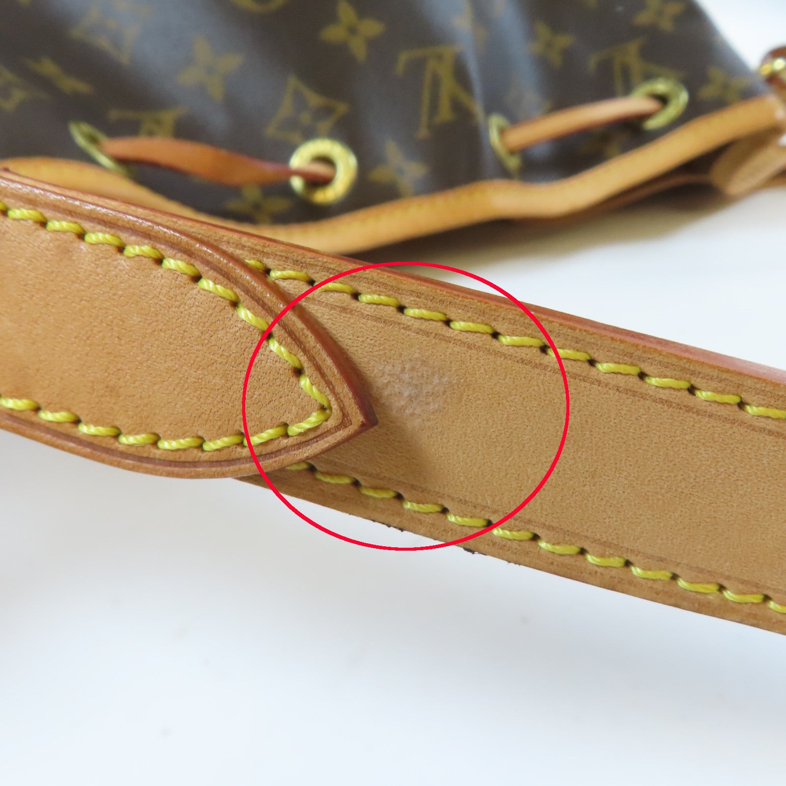 LOUIS VUITTON Monogram Petit Noe金扣肩背袋啡色