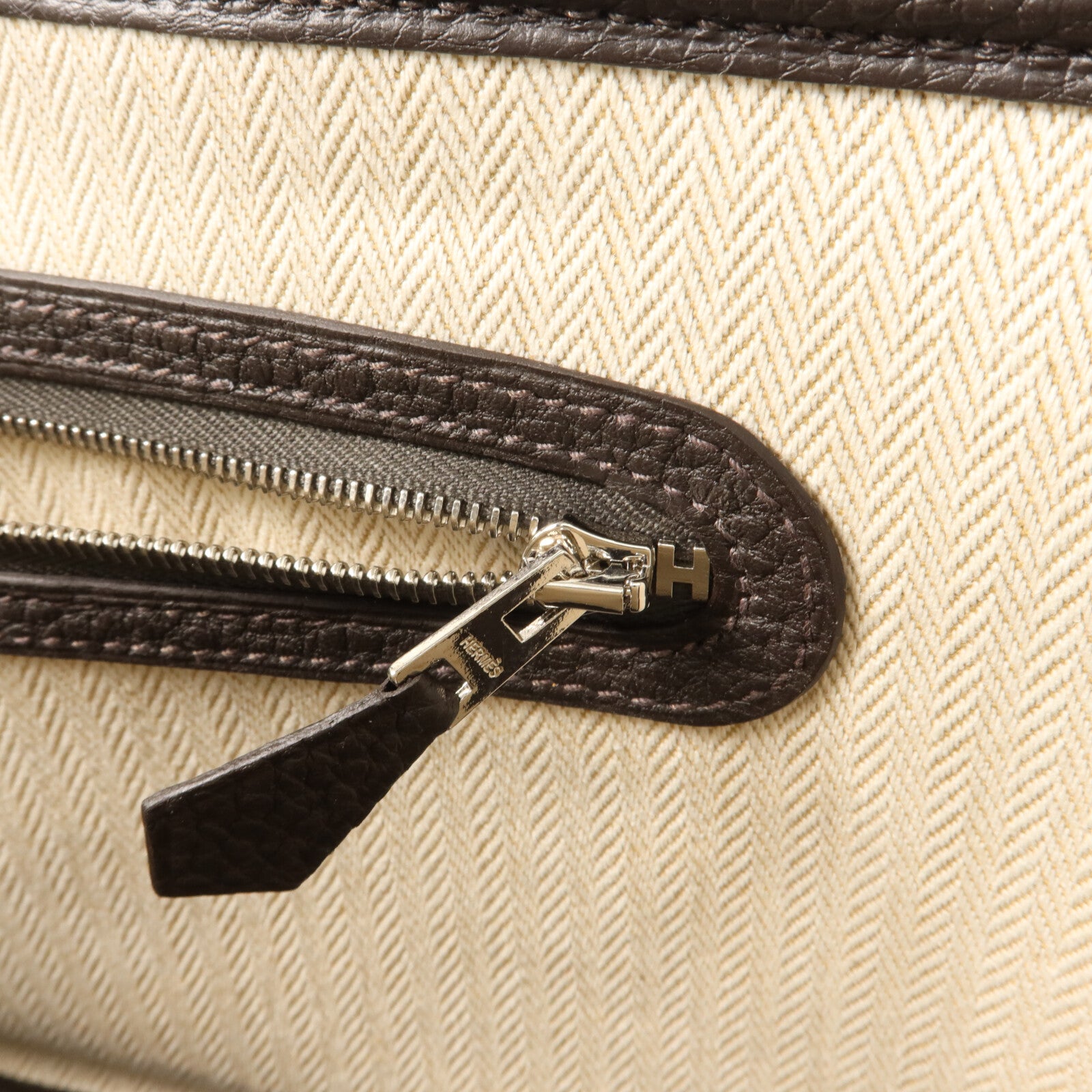 HERMES Negonda皮革Mini Garden Party手挽袋Bai-Brun