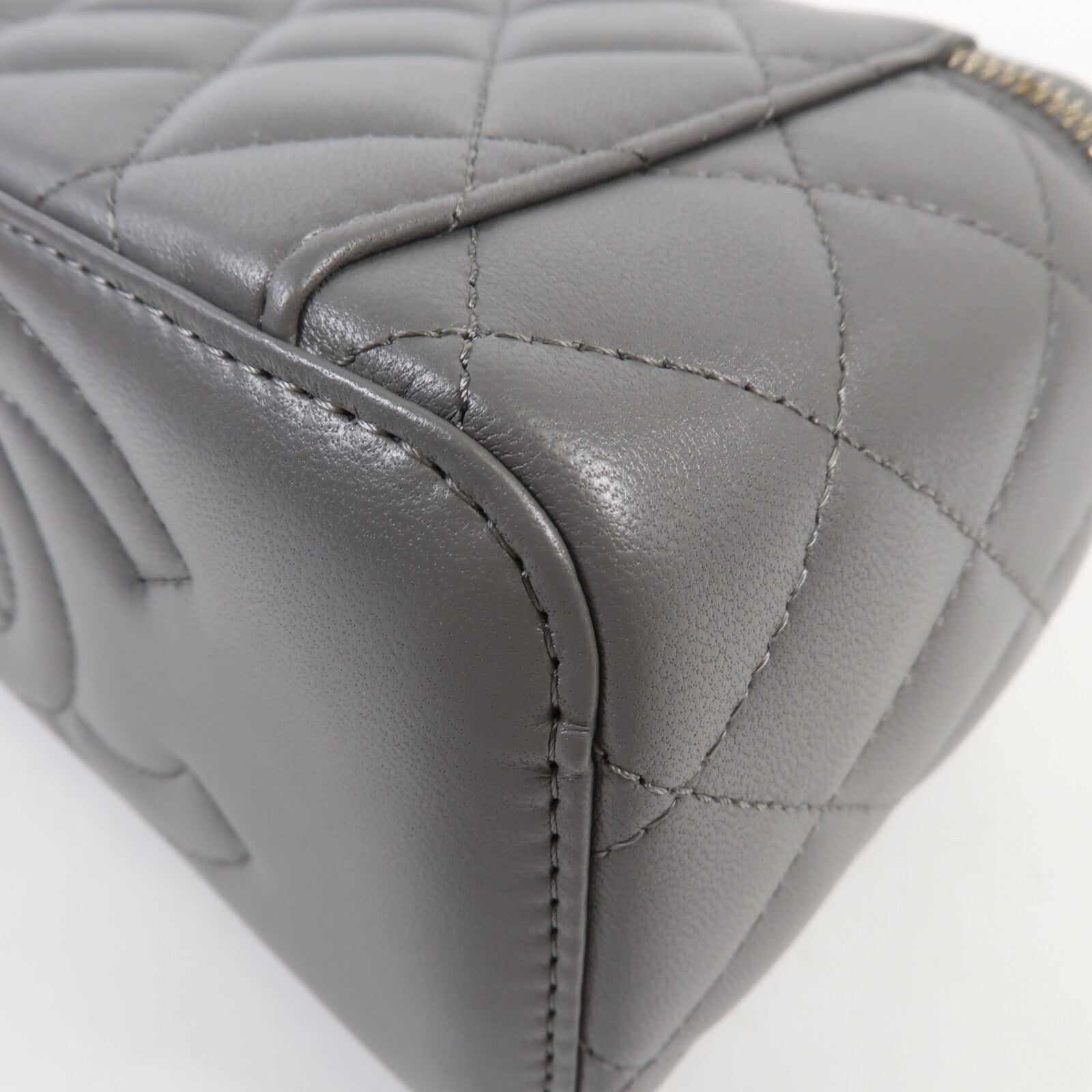 CHANEL 羊皮皮革Top-Handle Vanity Case金扣鏈帶肩背袋