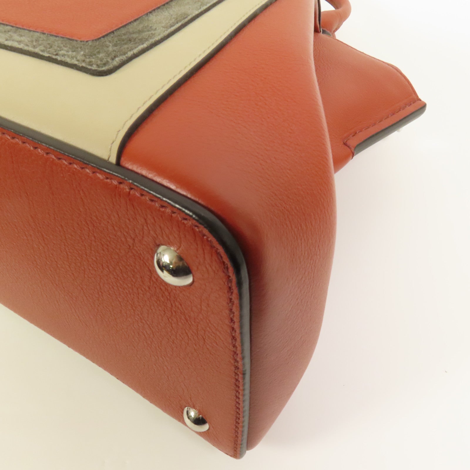 CARTIER 牛皮皮革2way Shoulder Bag銀扣手挽肩背兩用袋