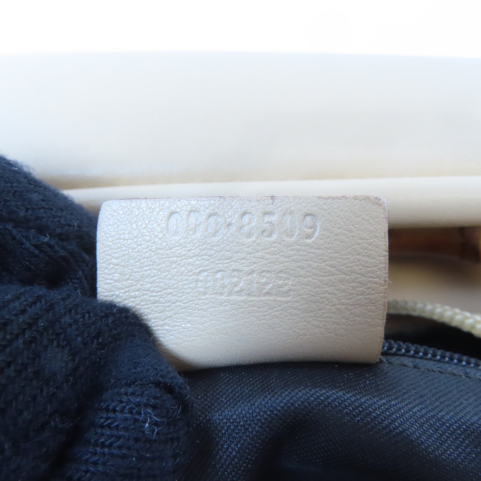 GUCCI 【激減優惠】皮革/Bamboo Handbag銀扣手挽袋米色