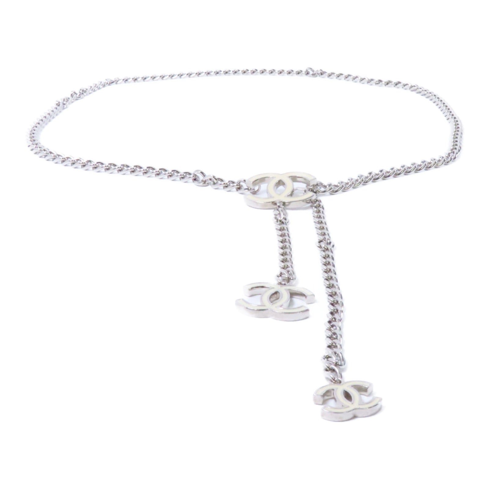 CHANEL 金屬Chain Belt鏈腰帶銀色