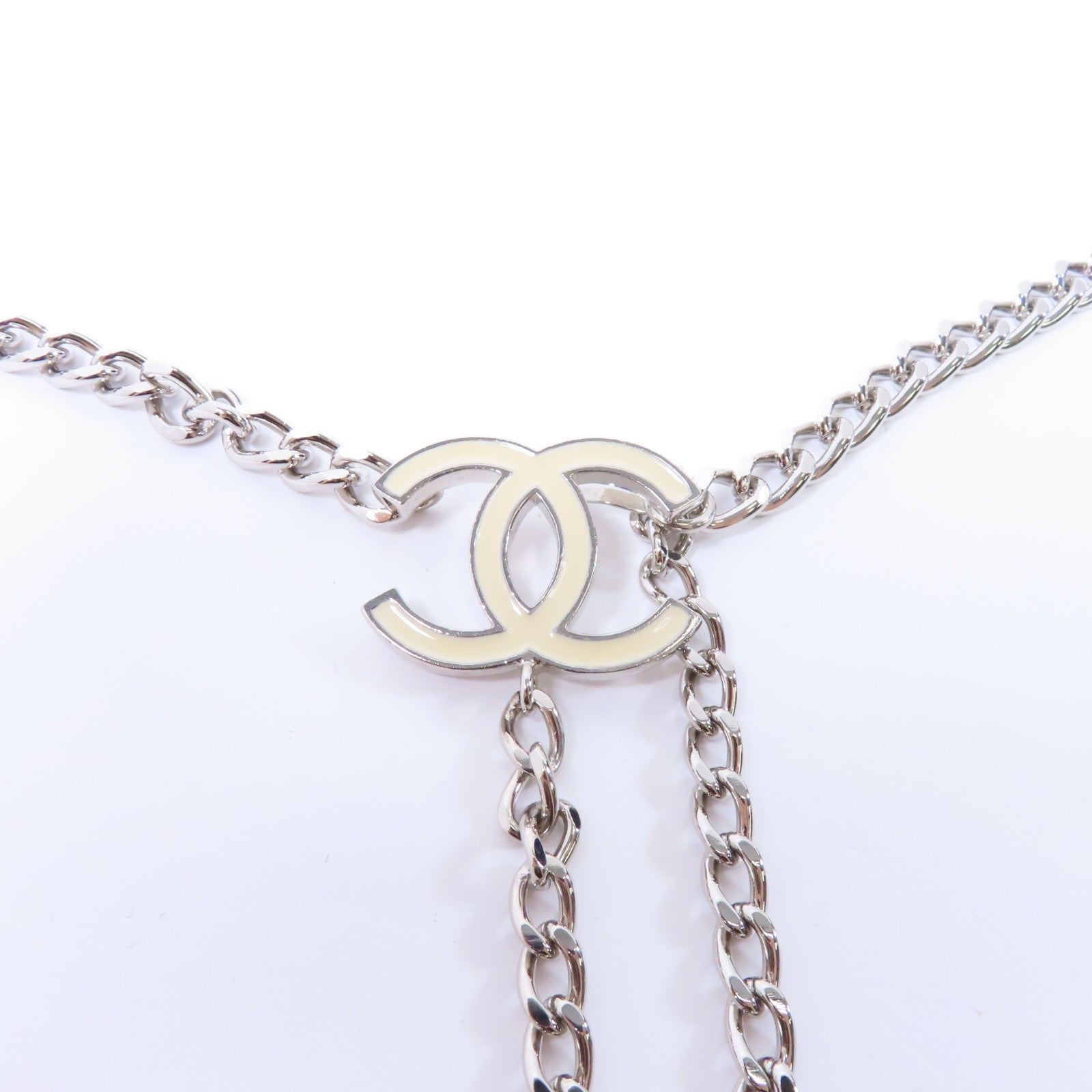 CHANEL 金屬Chain Belt鏈腰帶銀色