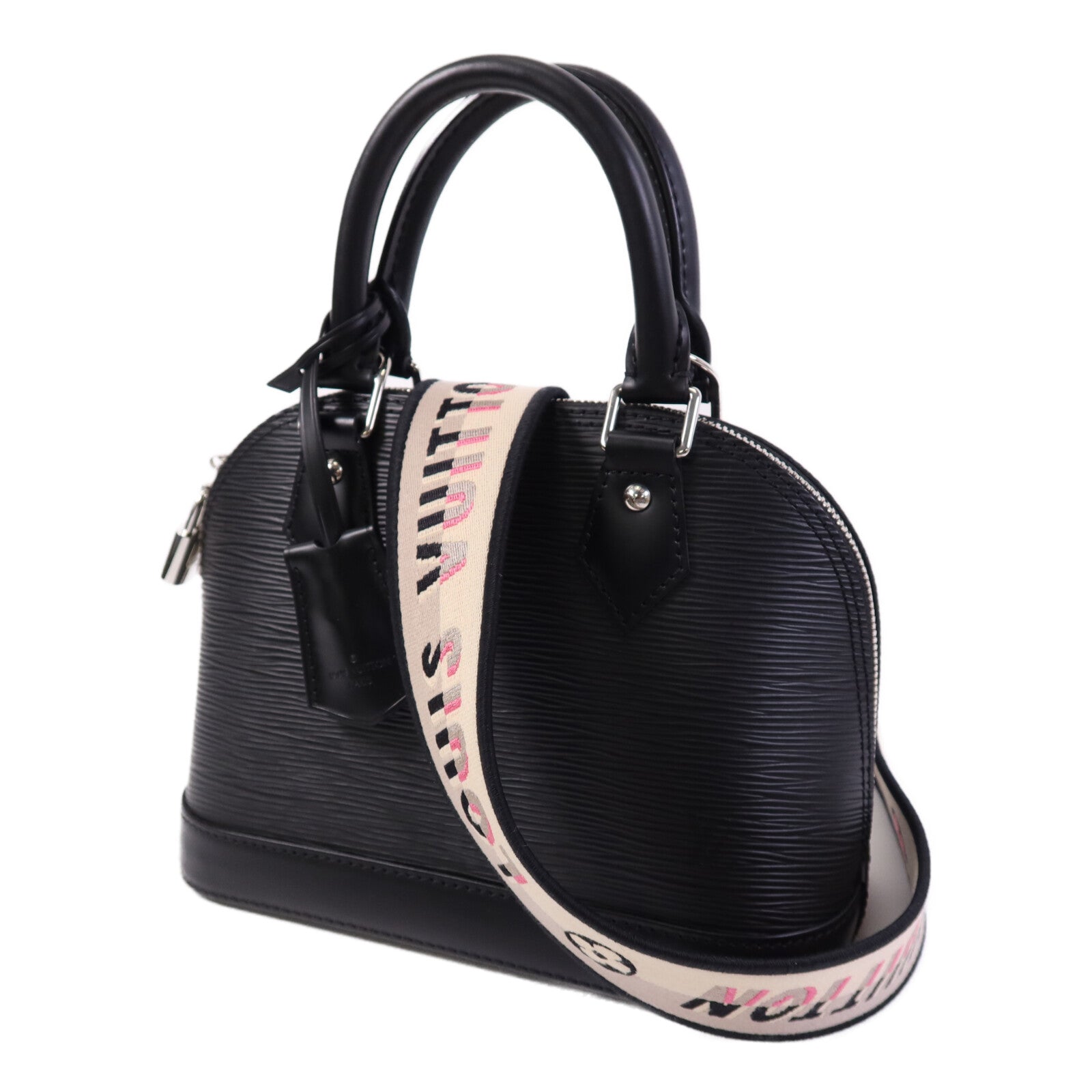 LOUIS VUITTON Epi Alma BB銀扣手挽肩背兩用袋