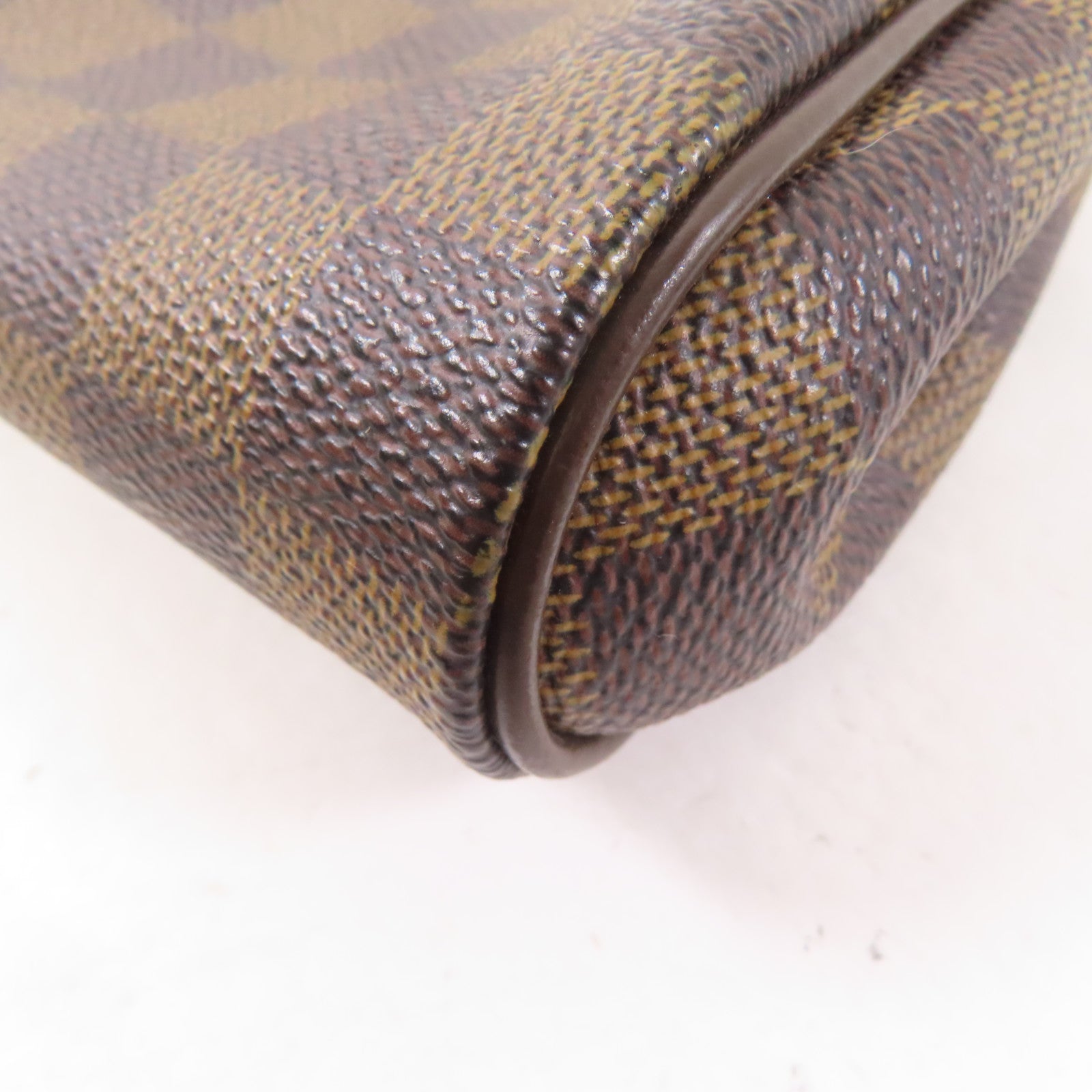 LOUIS VUITTON Damier Eva金扣手挽肩背兩用袋棕色
