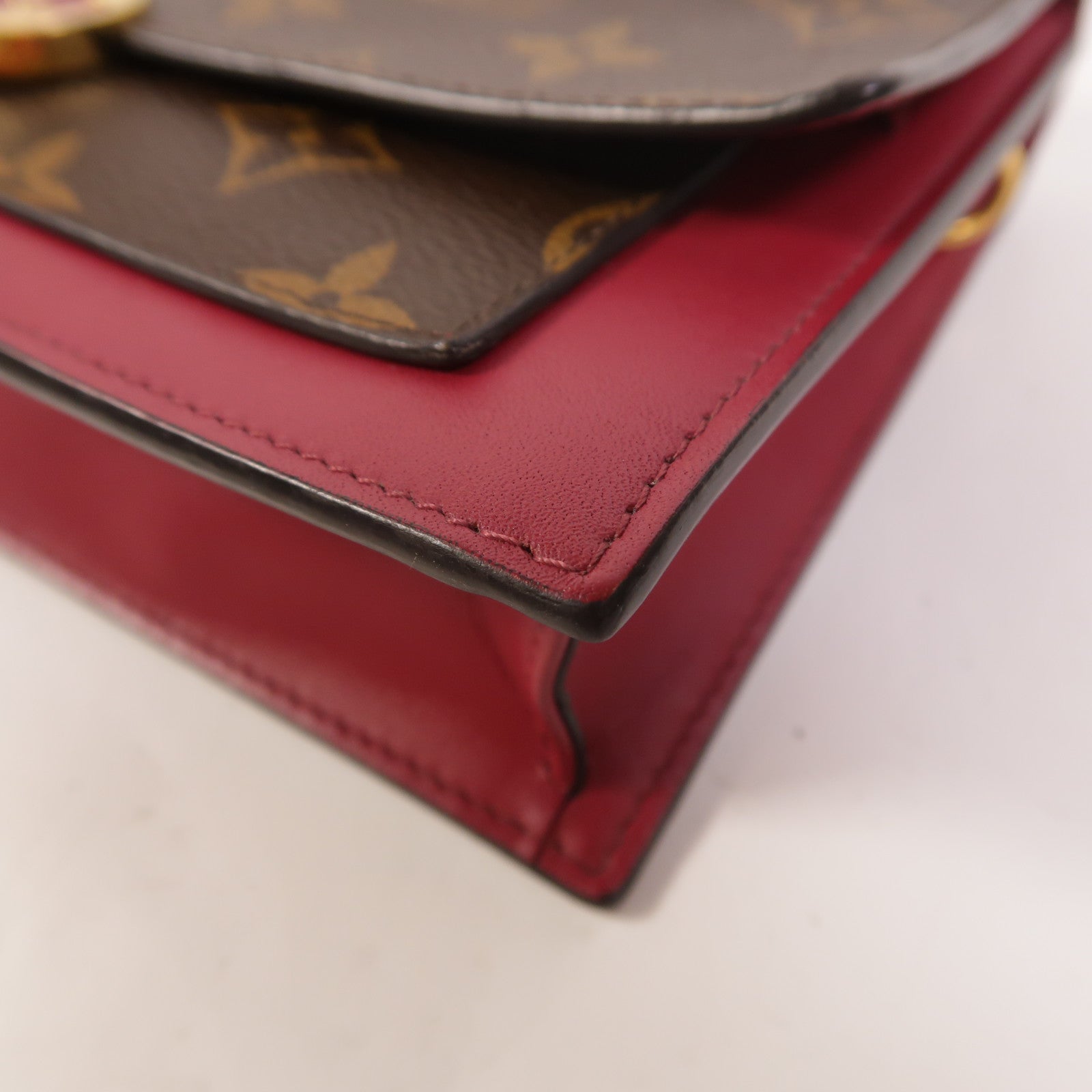 LOUIS VUITTON Monogram Portefeuille Flore鏈帶肩背袋