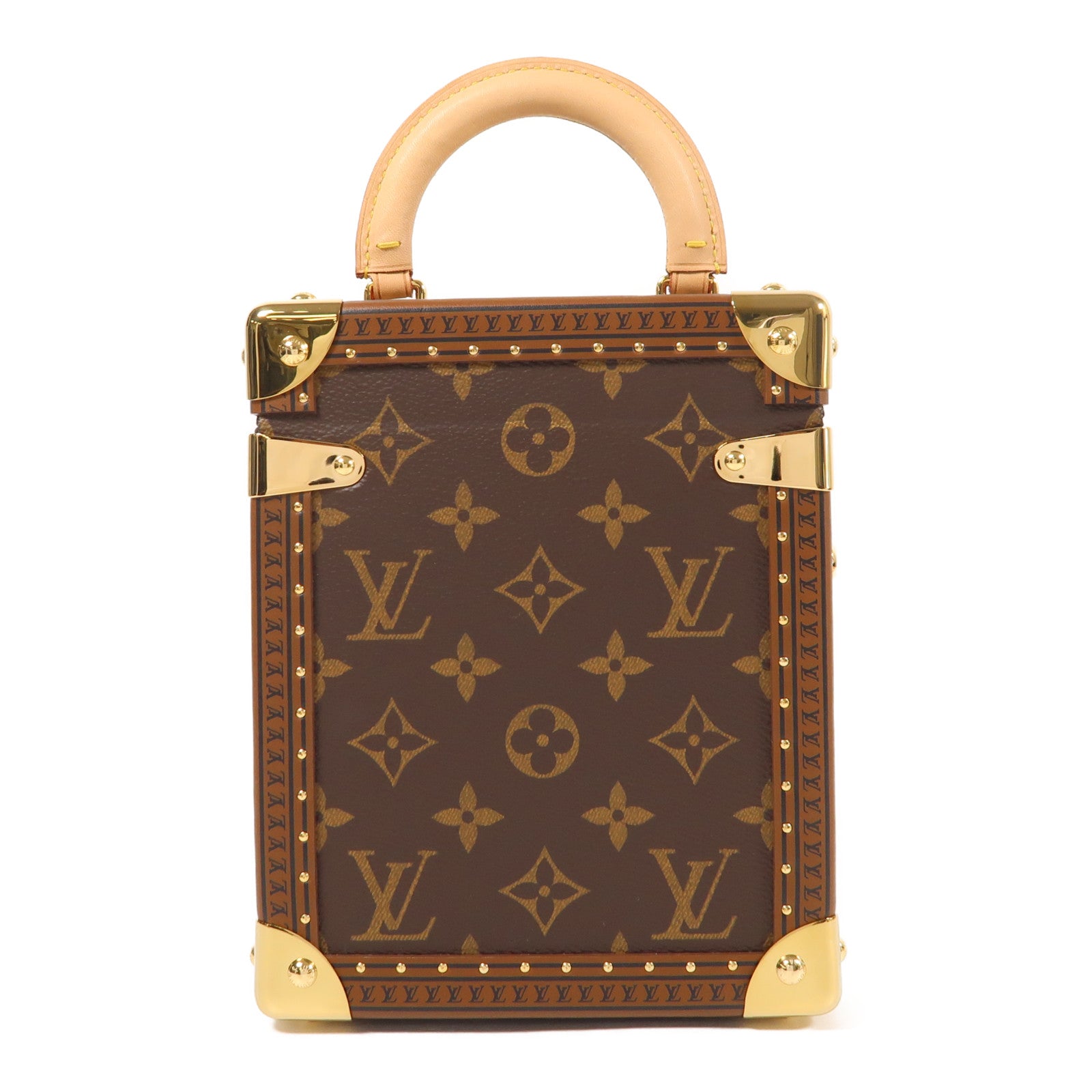 LOUIS VUITTON Monogram Camera Box金扣手挽肩背兩用袋