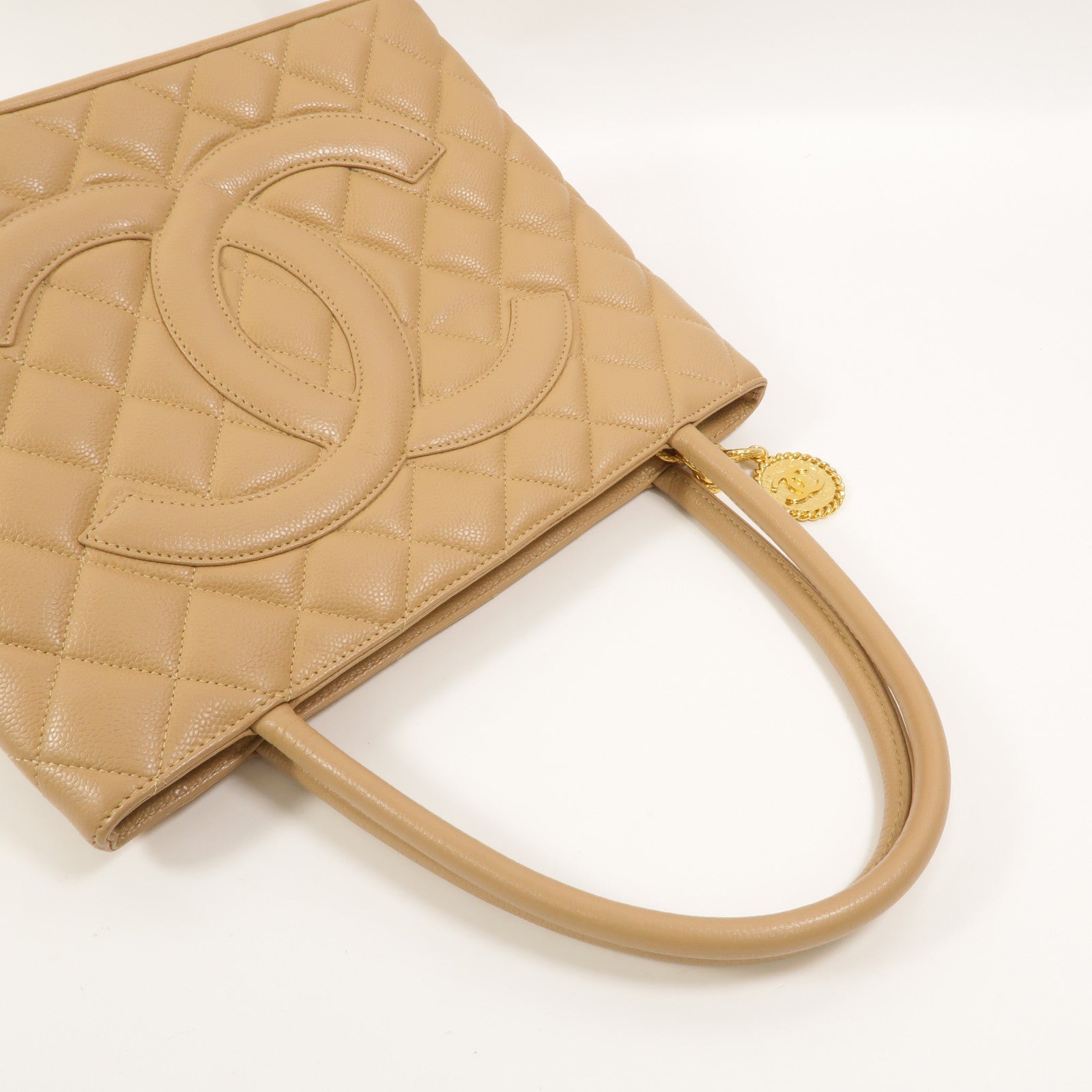 CHANEL 牛皮皮革Medallion Vintage Tote Bag手挽袋